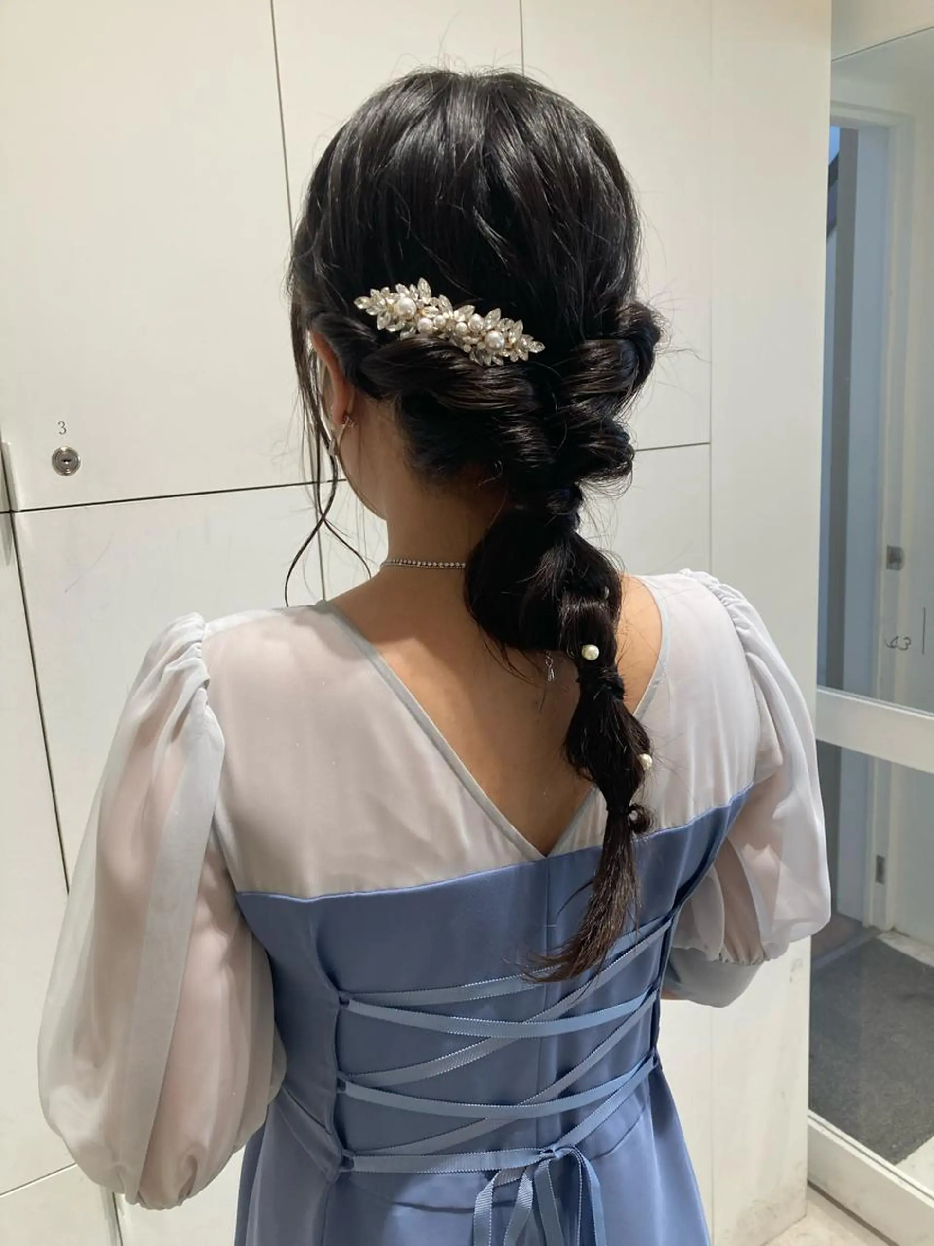 ロング ヘアアレンジ ヘアセット 透明感カラー🫧 nanohaのヘアスタイル