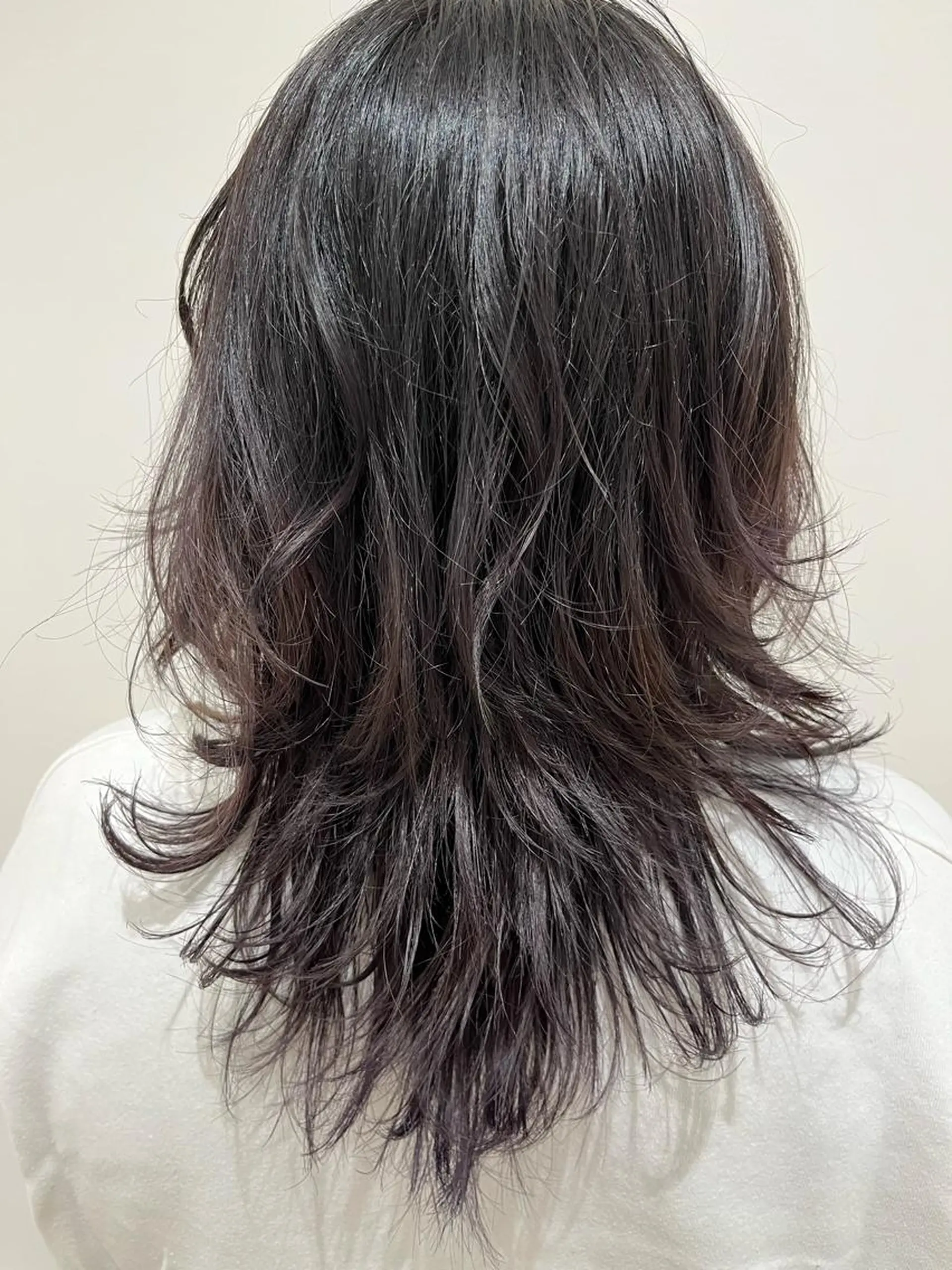 ミディアム 🐺ウルフ× ハイトーン🐺MOEのヘアスタイル