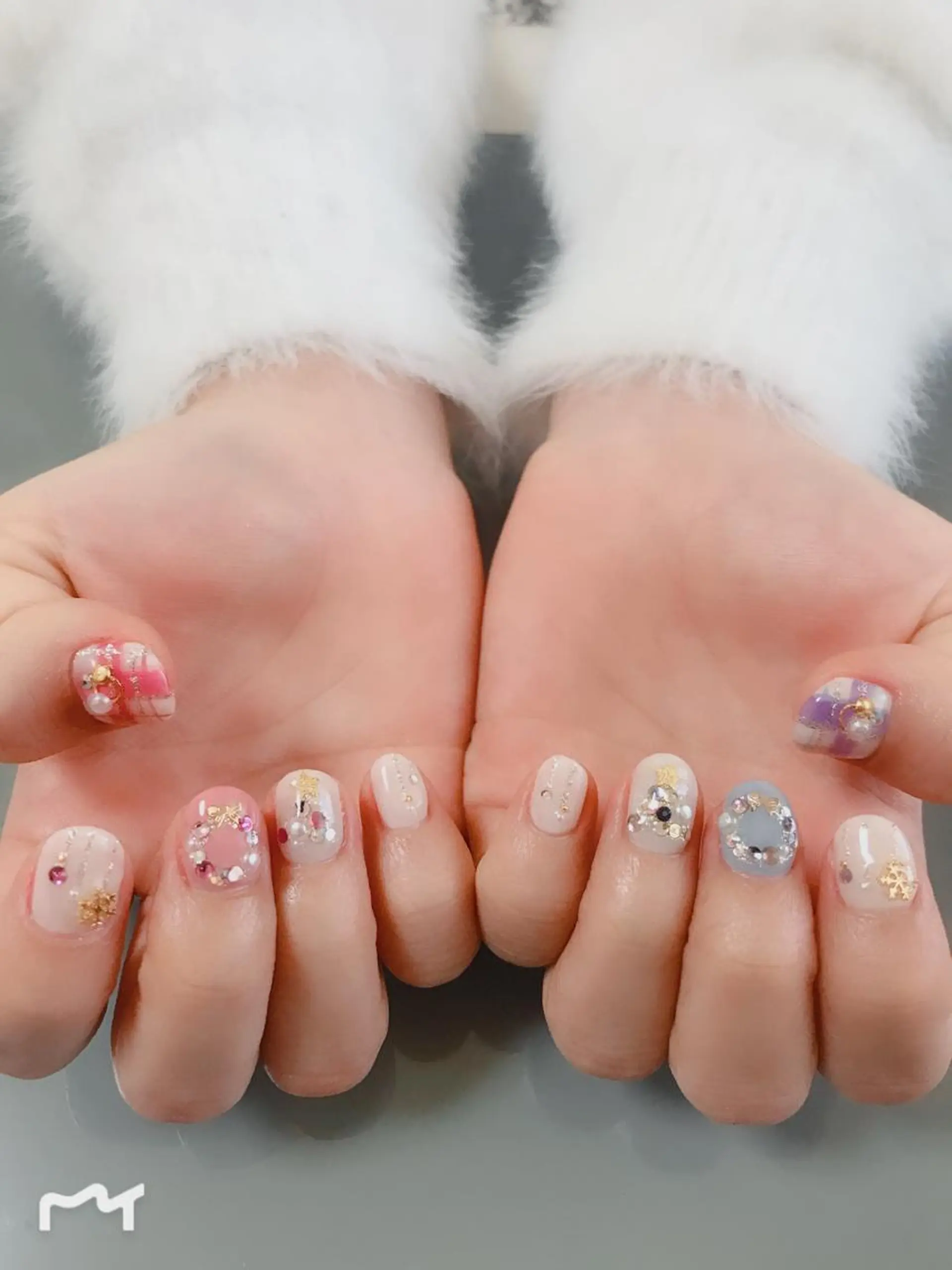 ネイル 持ち込み 冬ネイル クリスマス ハンドネイル Masuko Yasukaのネイルデザイン