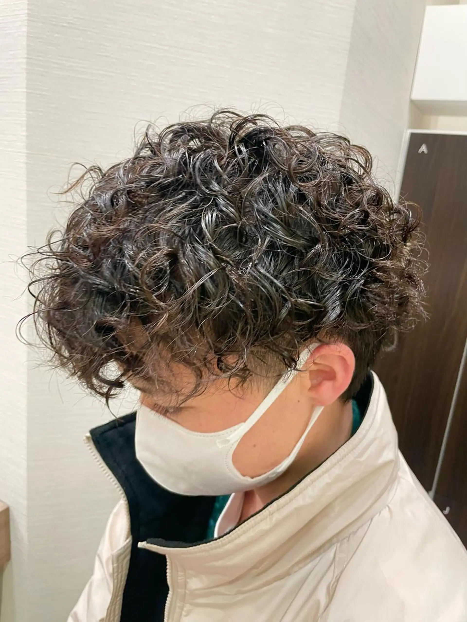 カラー パーマ メンズ メンズパーマ プードルパーマ プードルパーマ 🦋髪質改善 今宮梨沙🦋のヘアスタイル