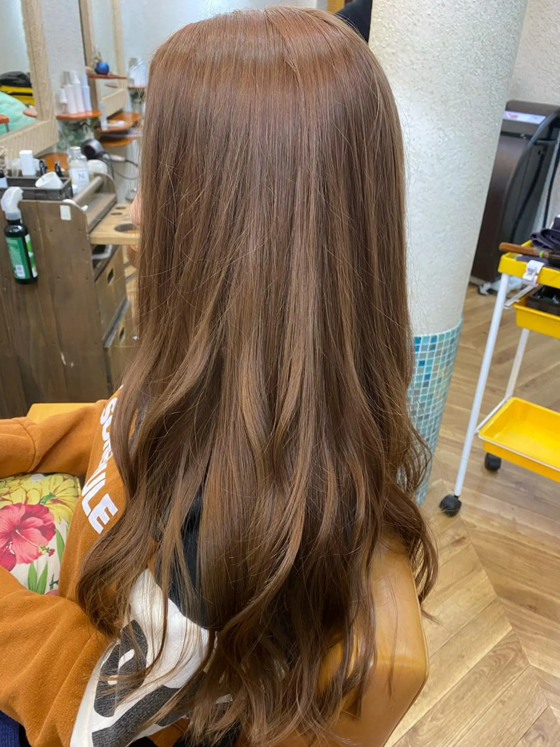 ロング カラー ベージュカラー 藤野 陵平のヘアスタイル