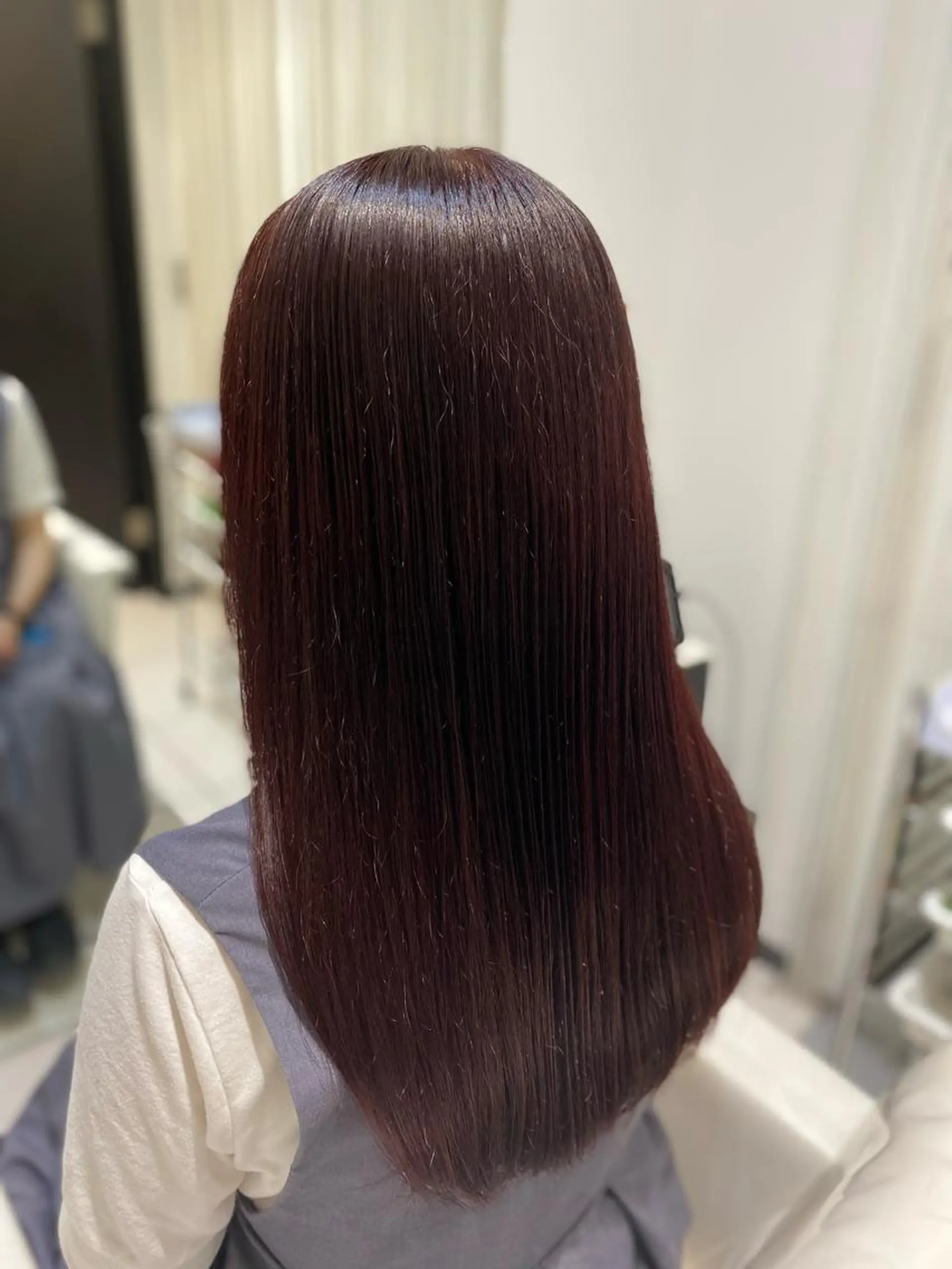 セミロング YASU🍎CUT 赤系カラー/ヘアケアのヘアスタイル