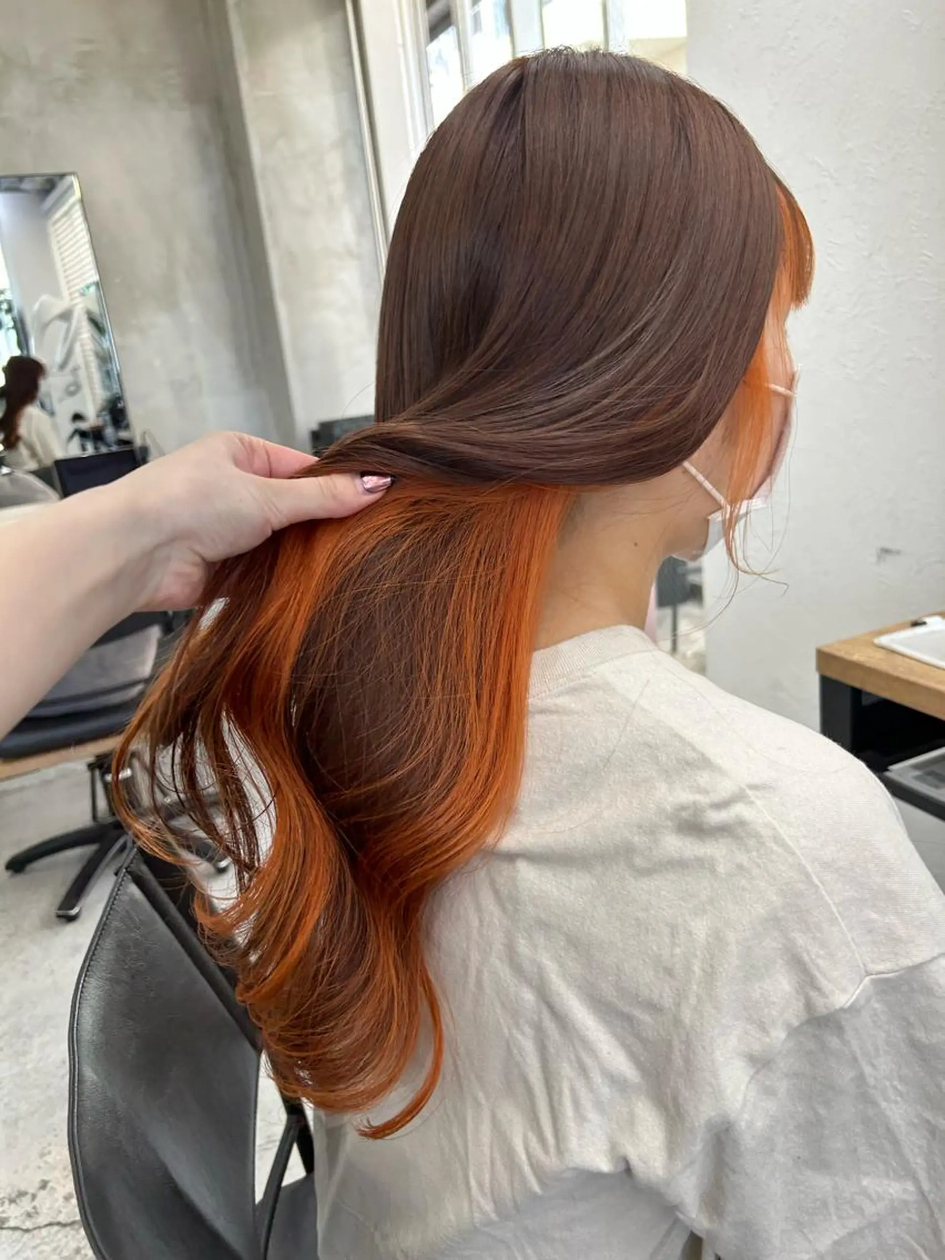 ロング カラー ヘアアレンジ インナーカラー ヘアカラー トリートメント 韓国/ハイトーン/ ボブ🎀MIKU🎀のヘアスタイル