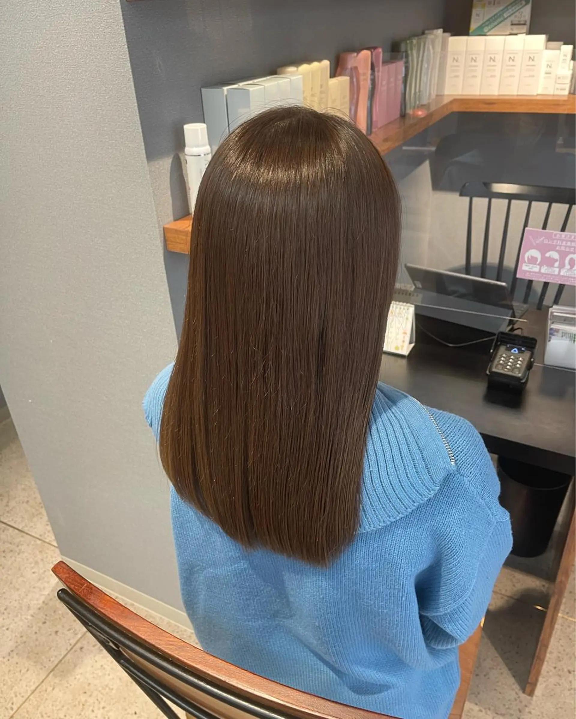 ロング カラー ベージュカラー 透明感カラー オリーブベージュ オリーブカラー トリートメント レディースカット 募集/今間 海音のヘアスタイル