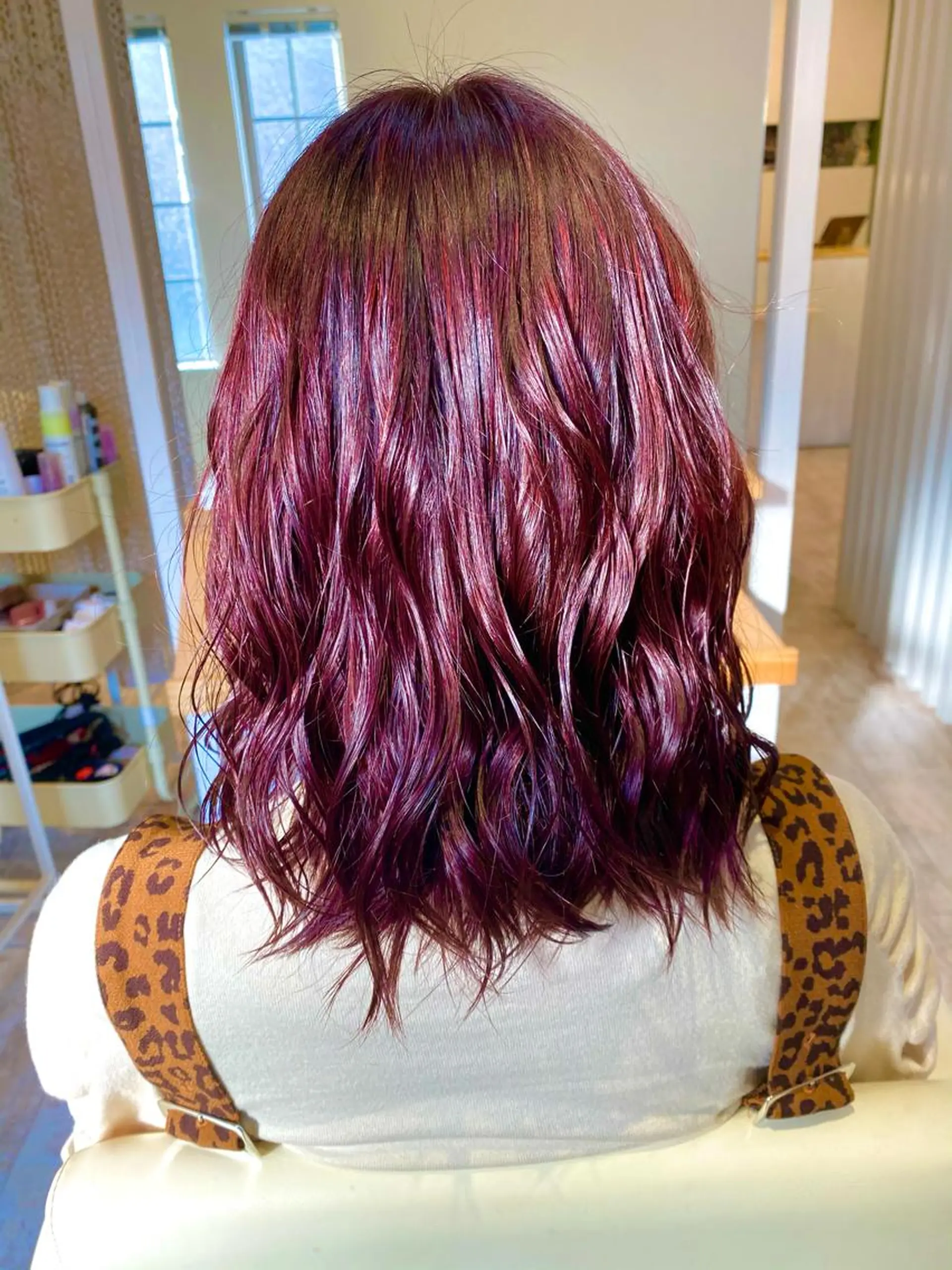 セミロング カラー ヘアアレンジ Design Color🐰アユミのヘアスタイル
