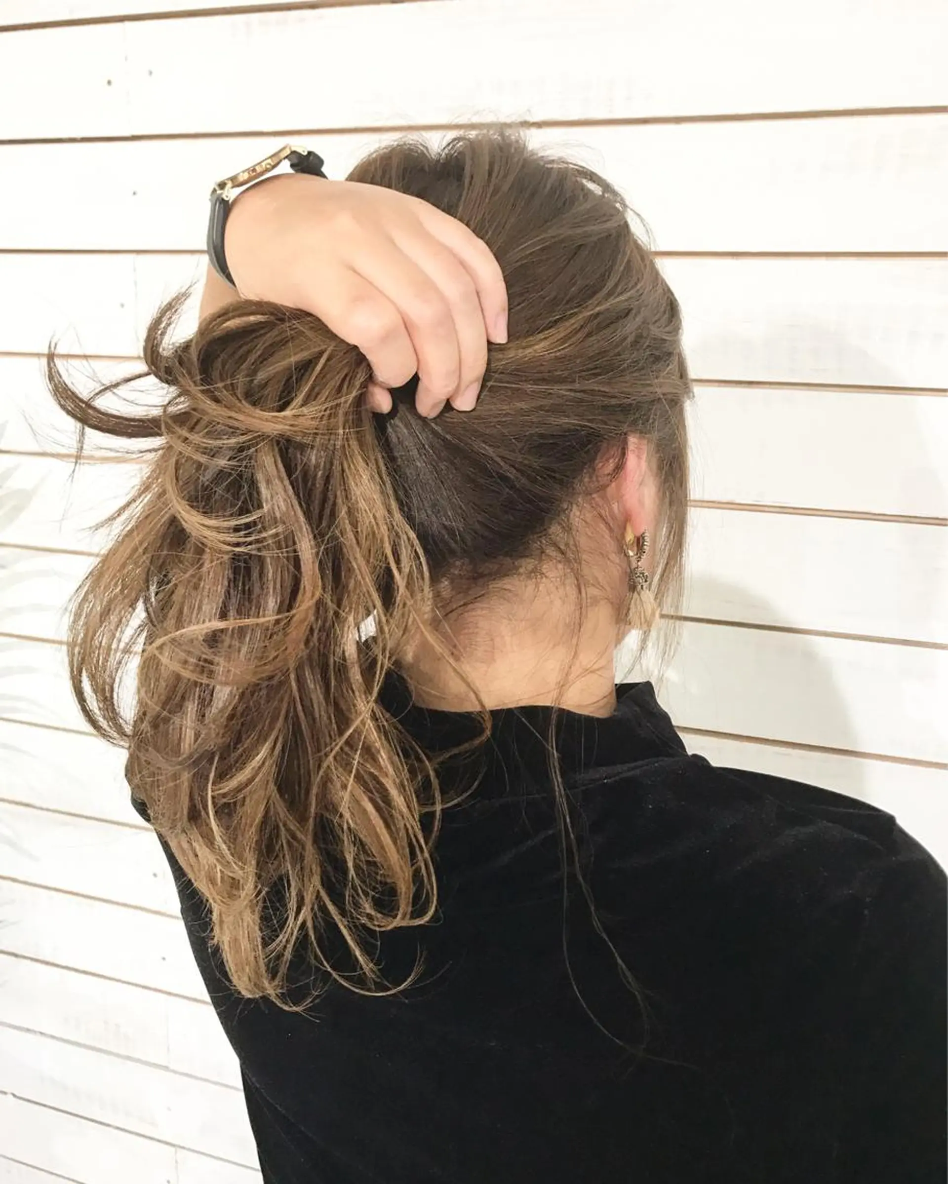 ロング カラー グレージュ ハイライトカラー ハイライト 縮毛矯正 髪質改善寺坂雄飛💐のヘアスタイル