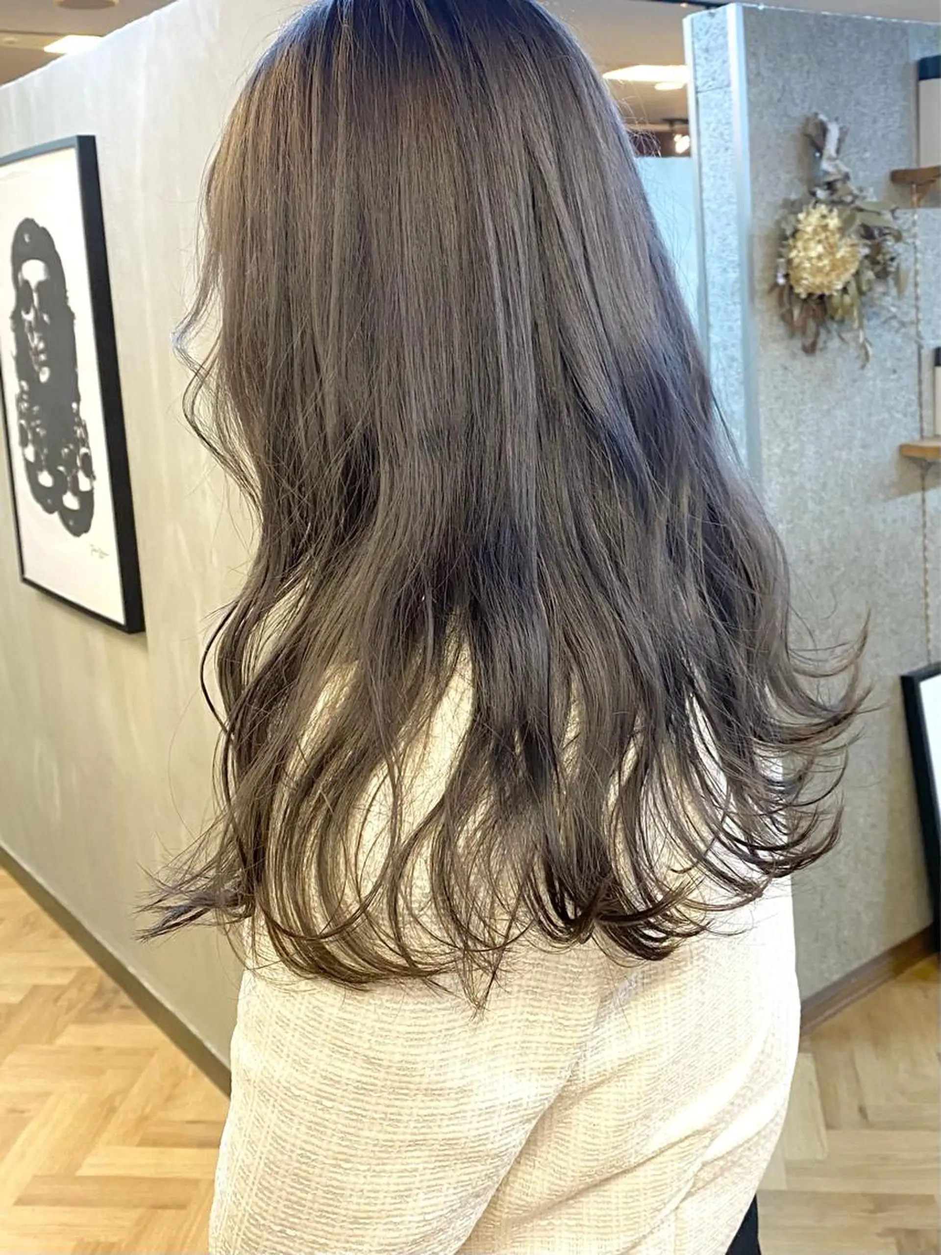 ロング カラー カット ヘアカラー トリートメント ハル🌸柔色/ ブリーチなし/艶髪のヘアスタイル