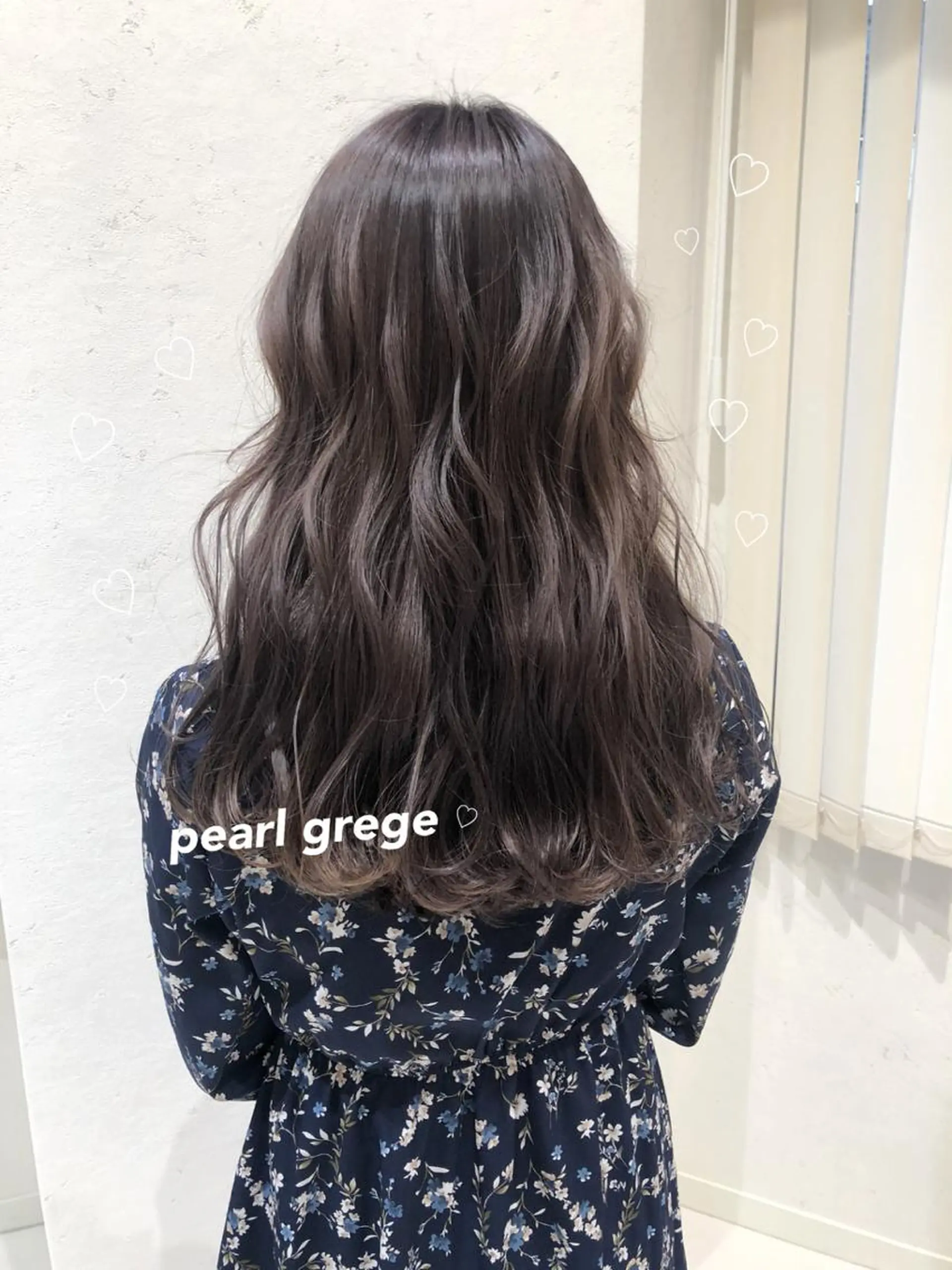 ロング カラー ブリーチ ケアブリーチ グレージュ 韓国ヘア得意❤︎森澤 悠佳のヘアスタイル