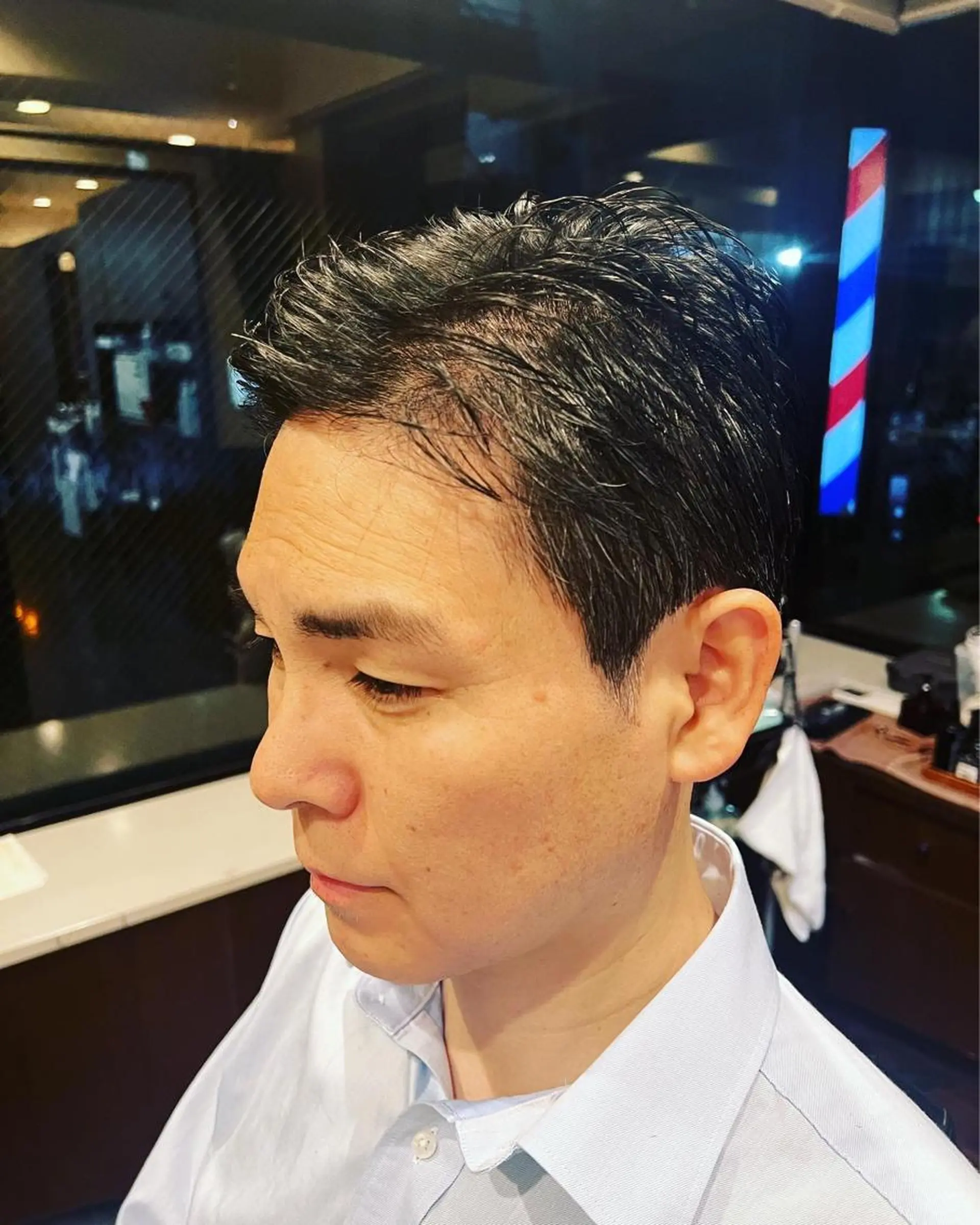 ショート カット 銀座バルビエグラン 角田雅樹（夜限定）のヘアスタイル