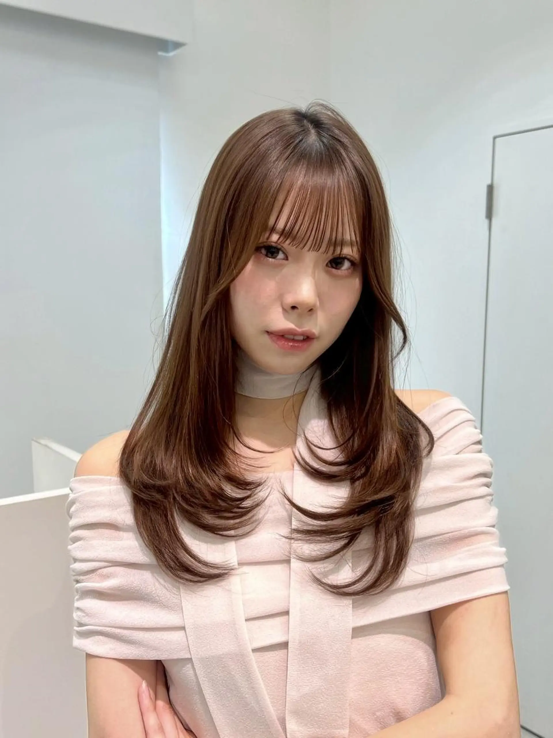 カラー 華やかレイヤー🫧 渋谷FRUITSのヘアスタイル