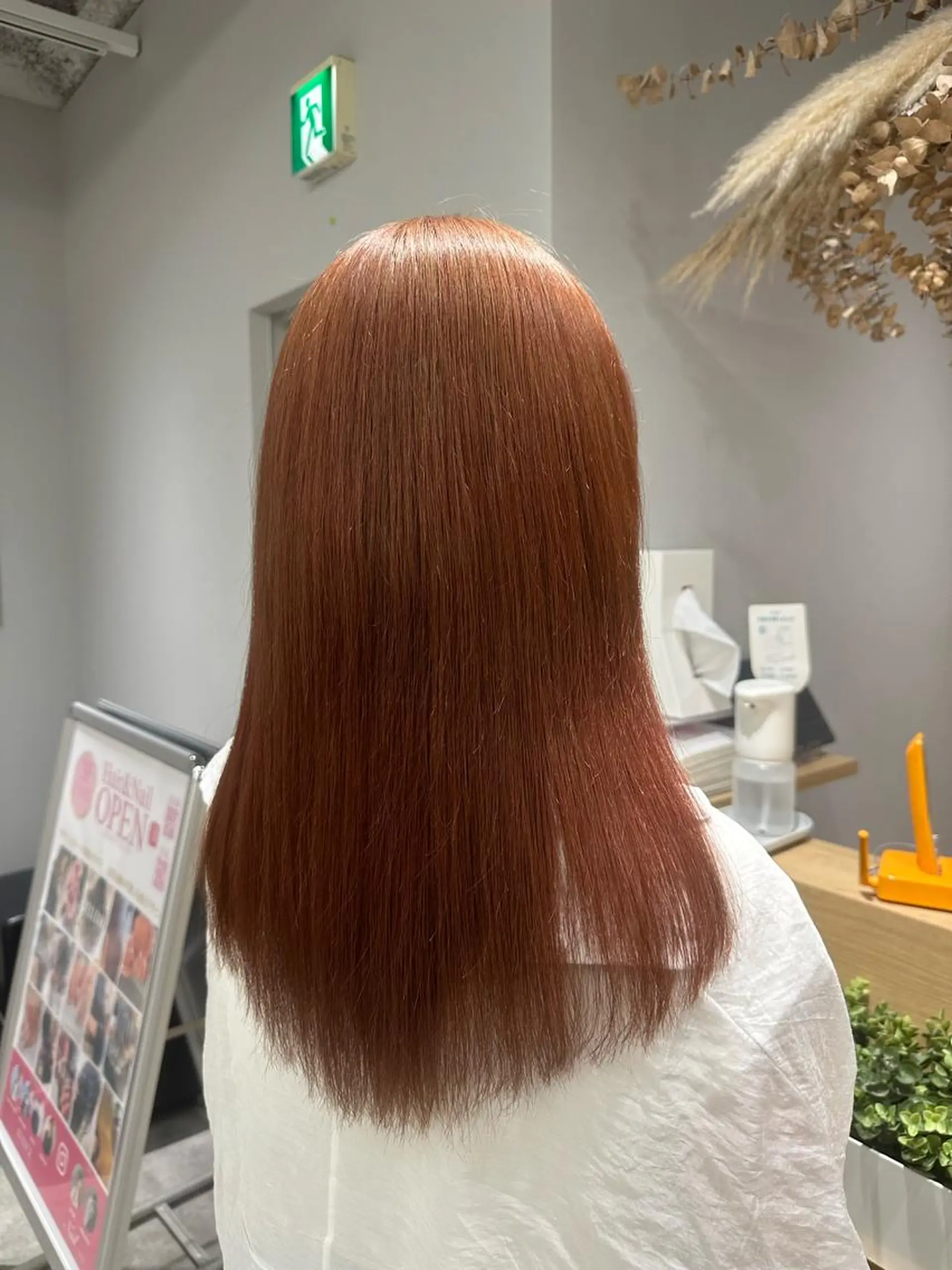 ロング オレンジブラウン 巻ける髪質改善🫧ハ イライト/永田汰伊智のヘアスタイル