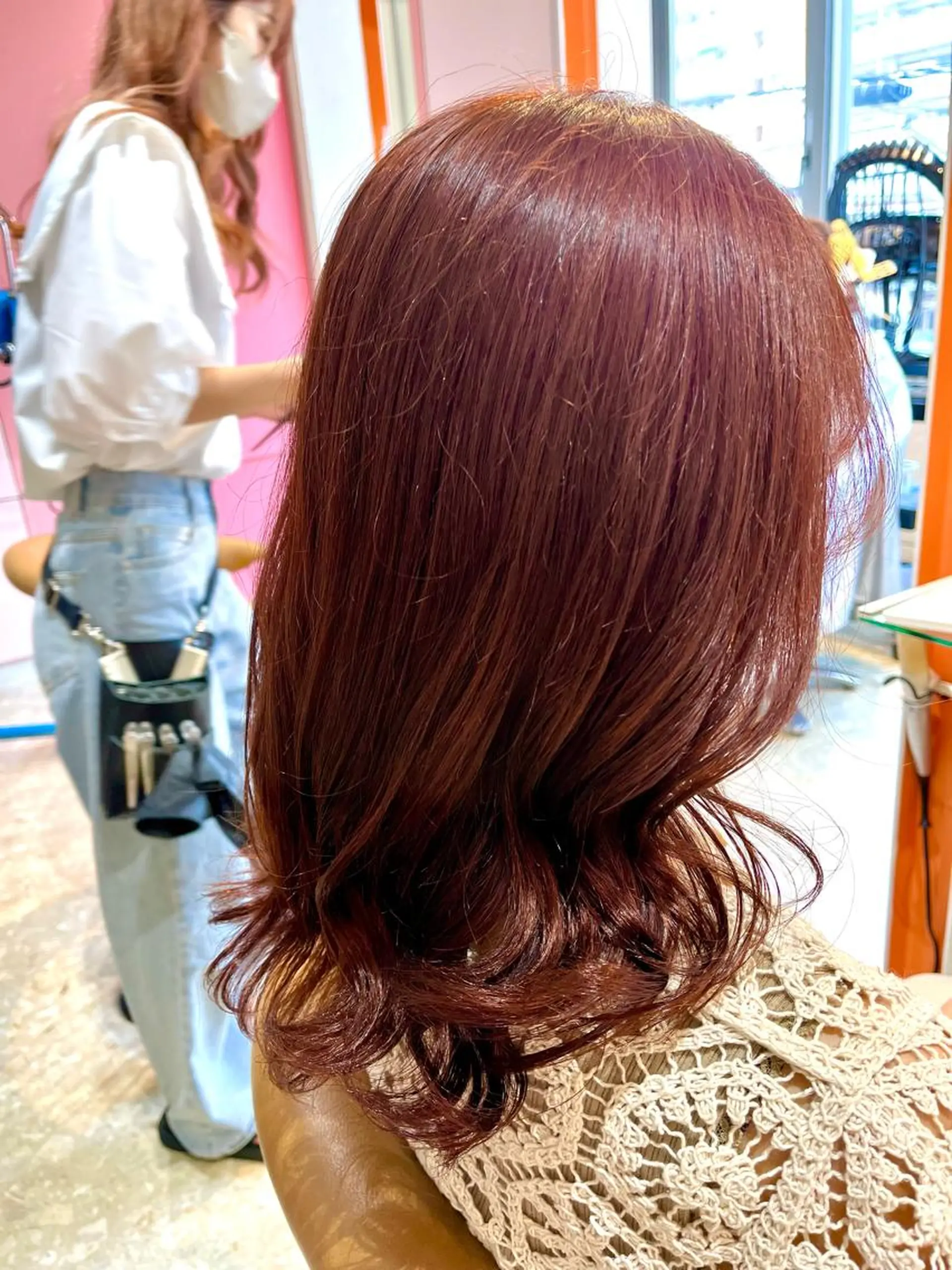 ミディアム カラー ヘアカラー トリートメント うしだ かおるのヘアスタイル