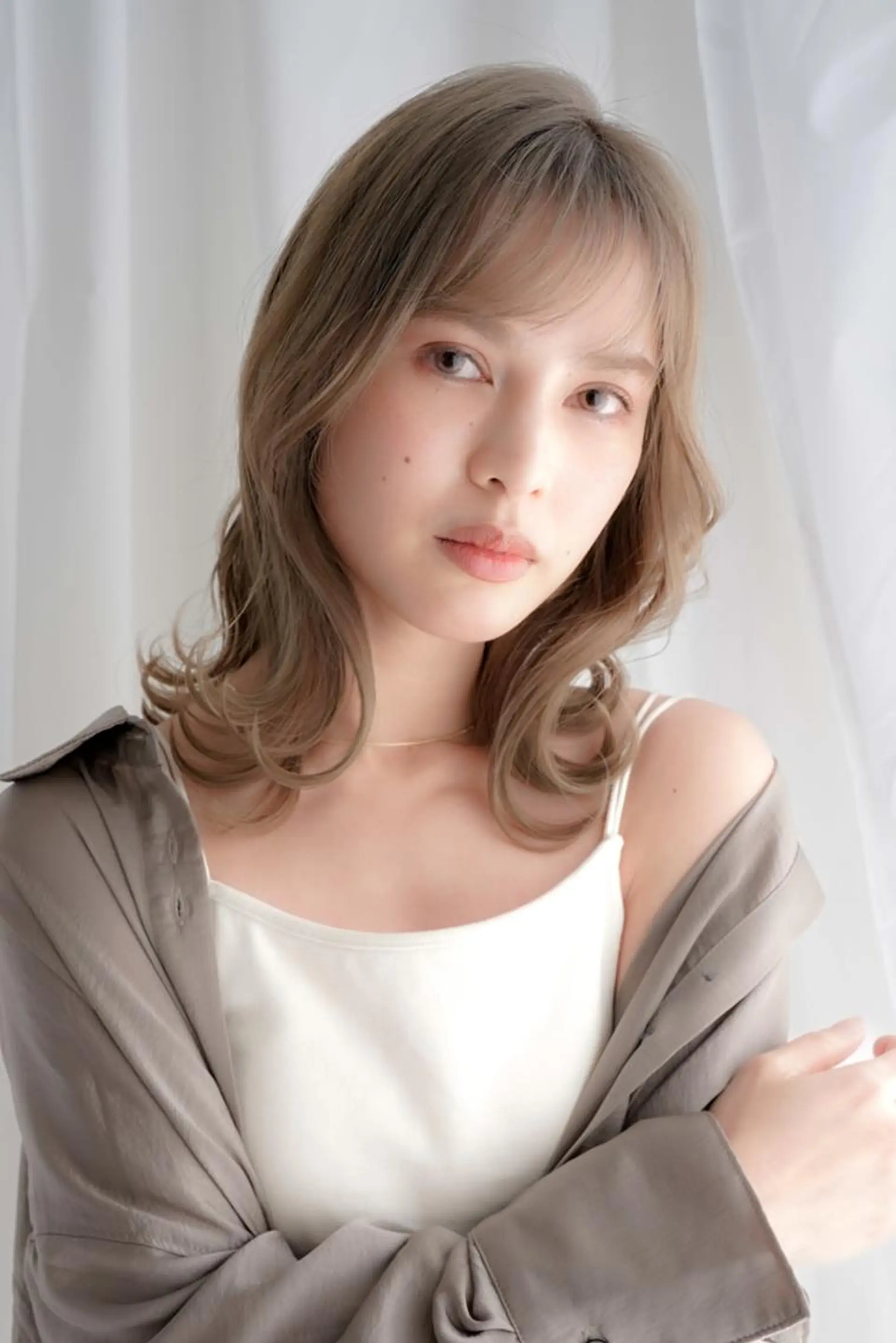 カラー メンズカットモデル 今川茉綾のヘアスタイル