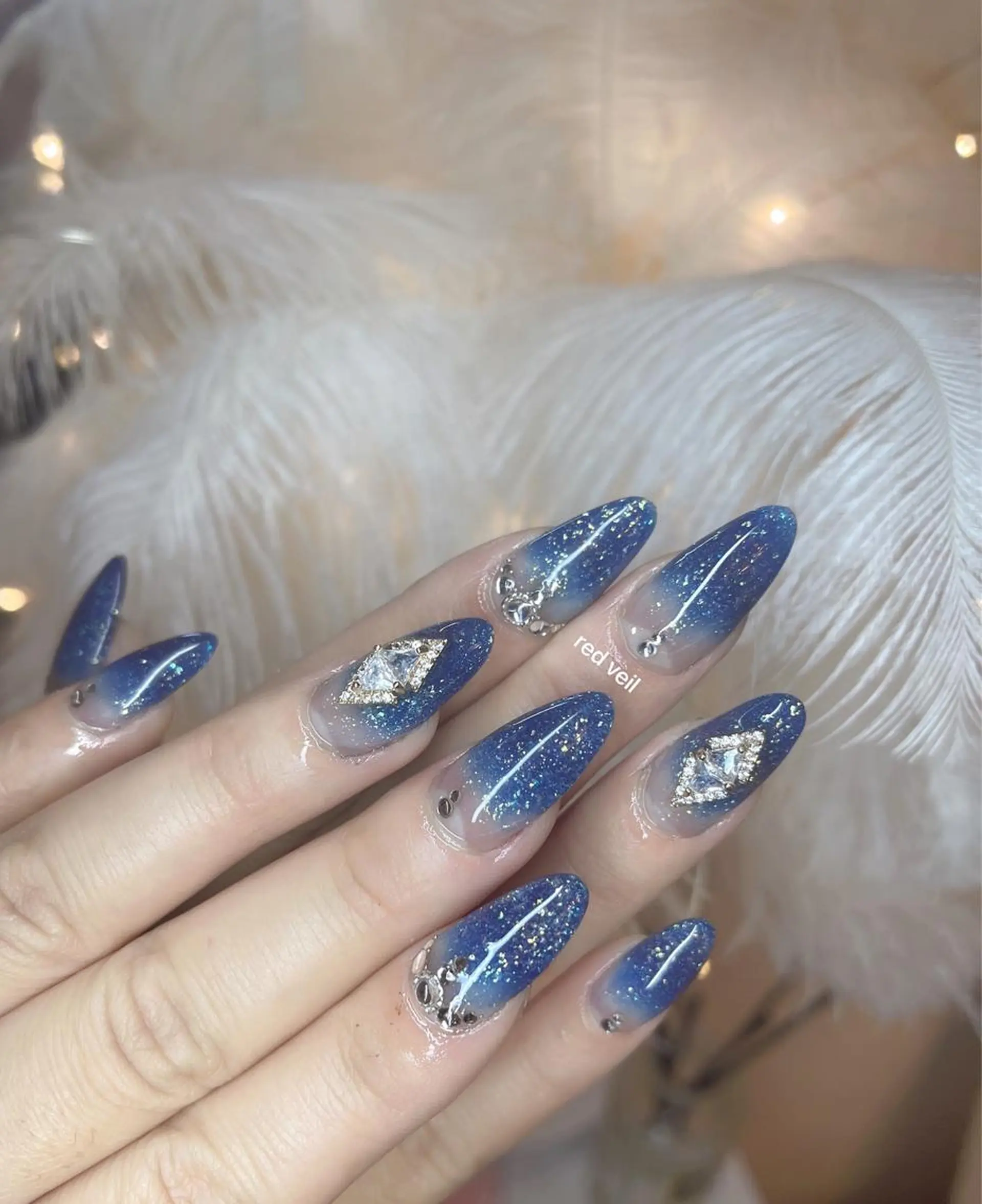 ロング ネイル ハンドネイル 長さ出し専門 nynaのネイルデザイン