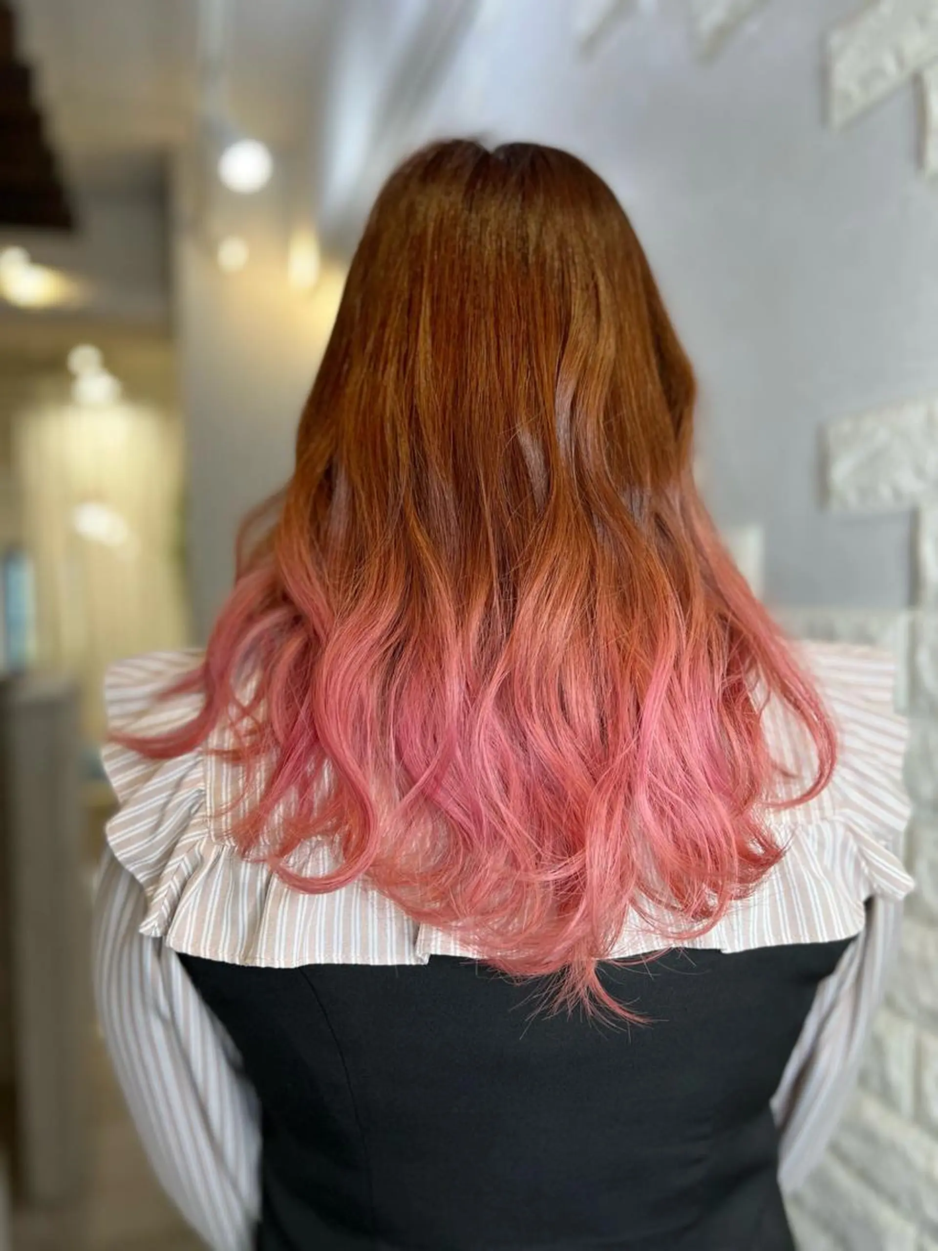 セミロング カラー ヘアアレンジ ヘアカラー トリートメント 次世代シールエクステ 錦糸町 小泉 朋之のヘアスタイル