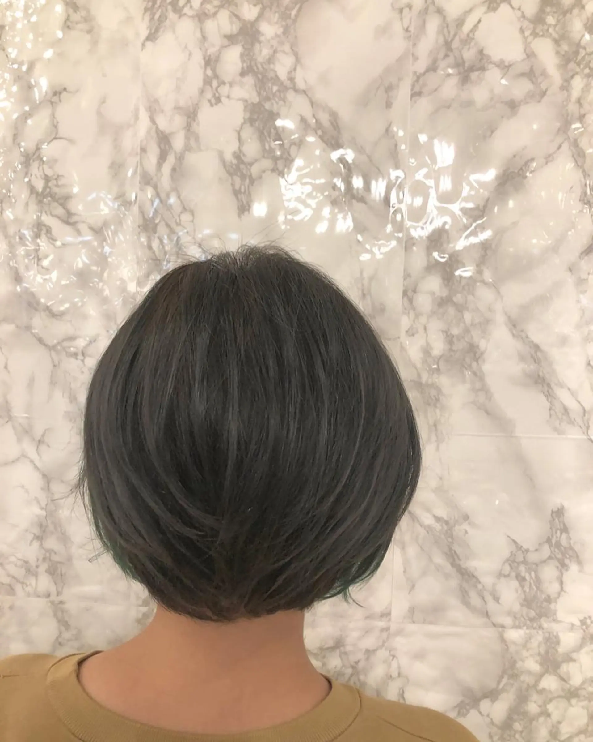 ショート カラー ミストバング  フェイスフレーミング 🟦西荻窪メンズ特化 美容師🟦Yu-Jiのヘアスタイル
