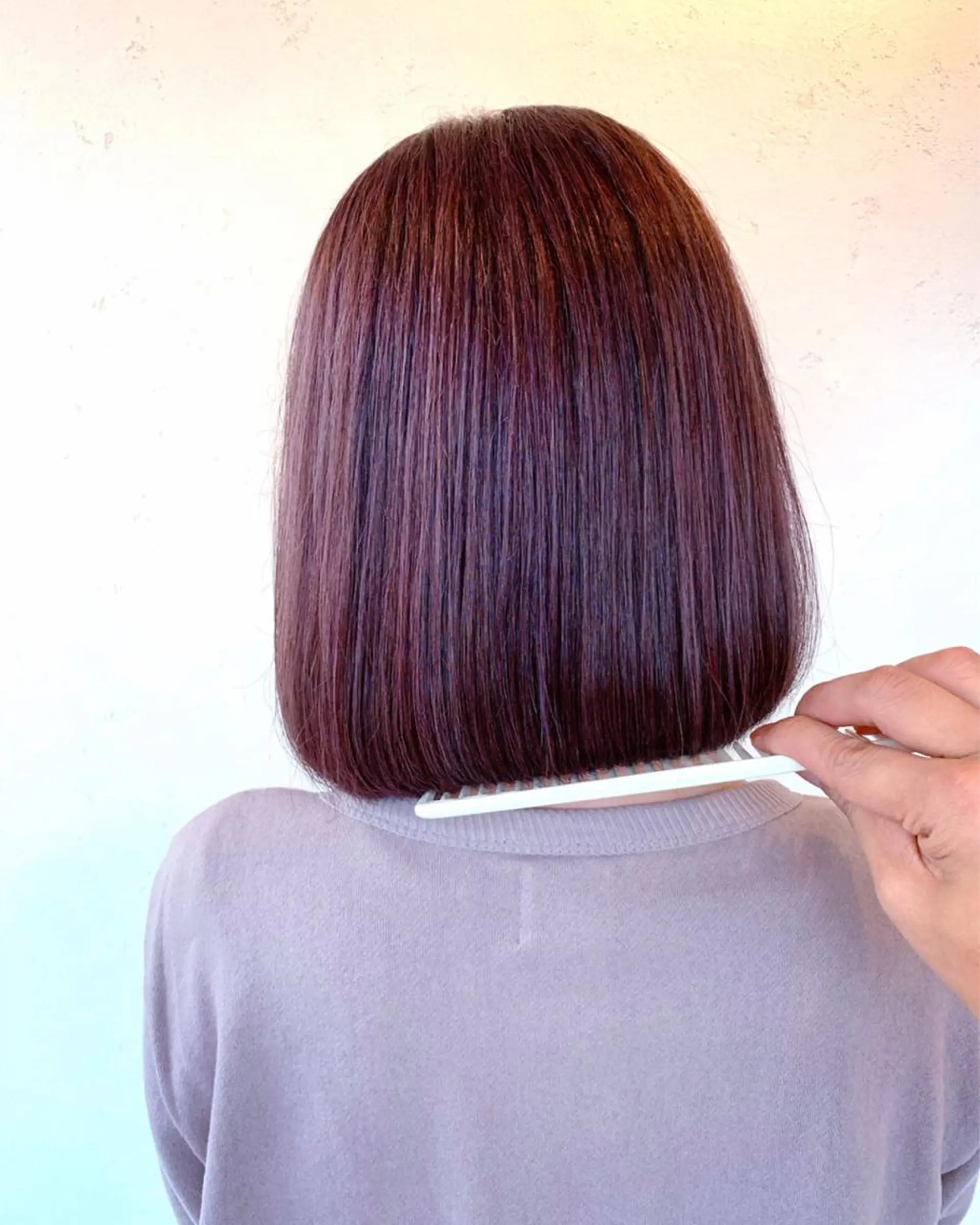 ショート ボブ 髪質改善 髪質改善カラーのヘアスタイル