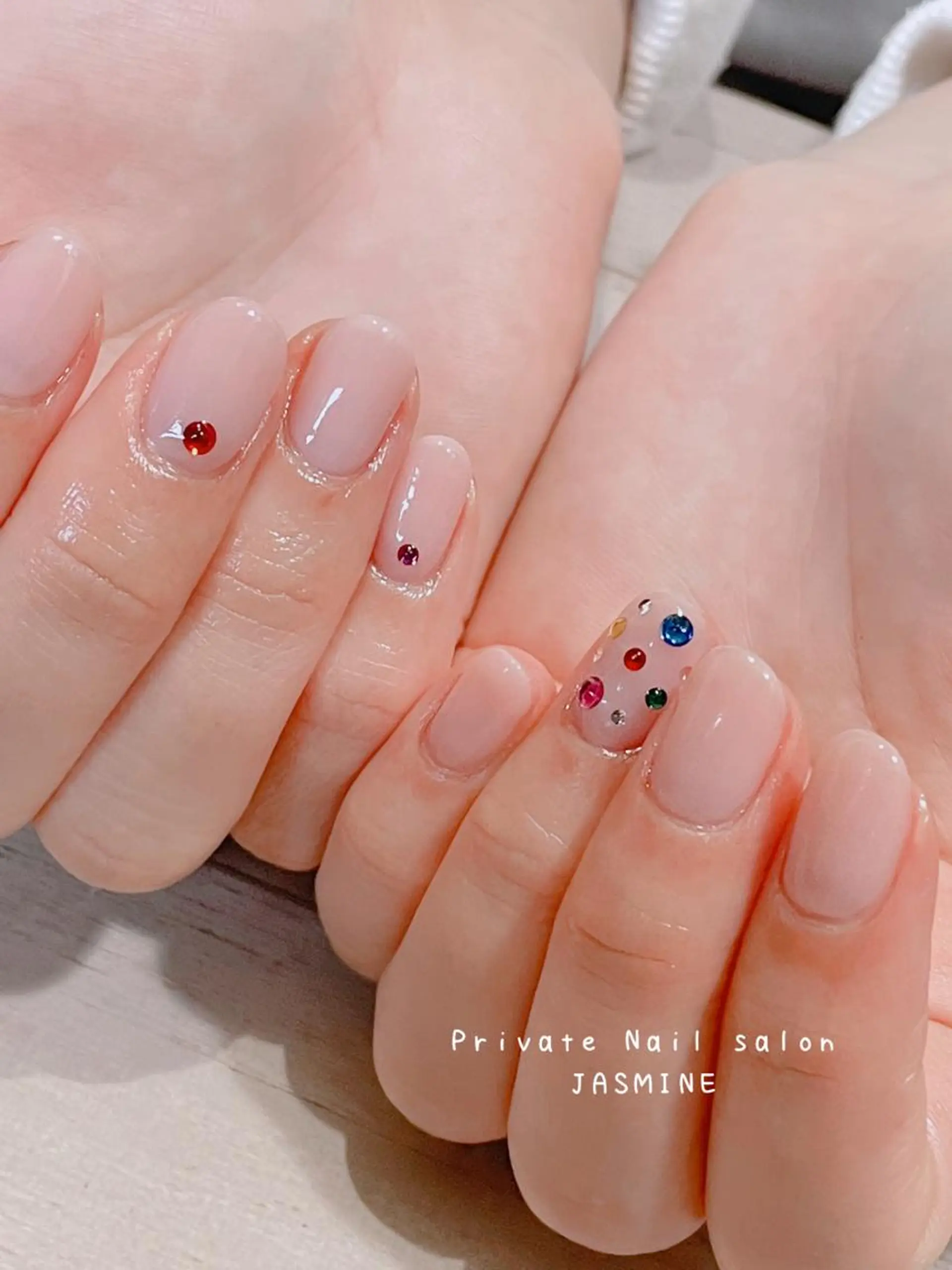 ネイル ストーンネイル Nail salon JASMINEのネイルデザイン