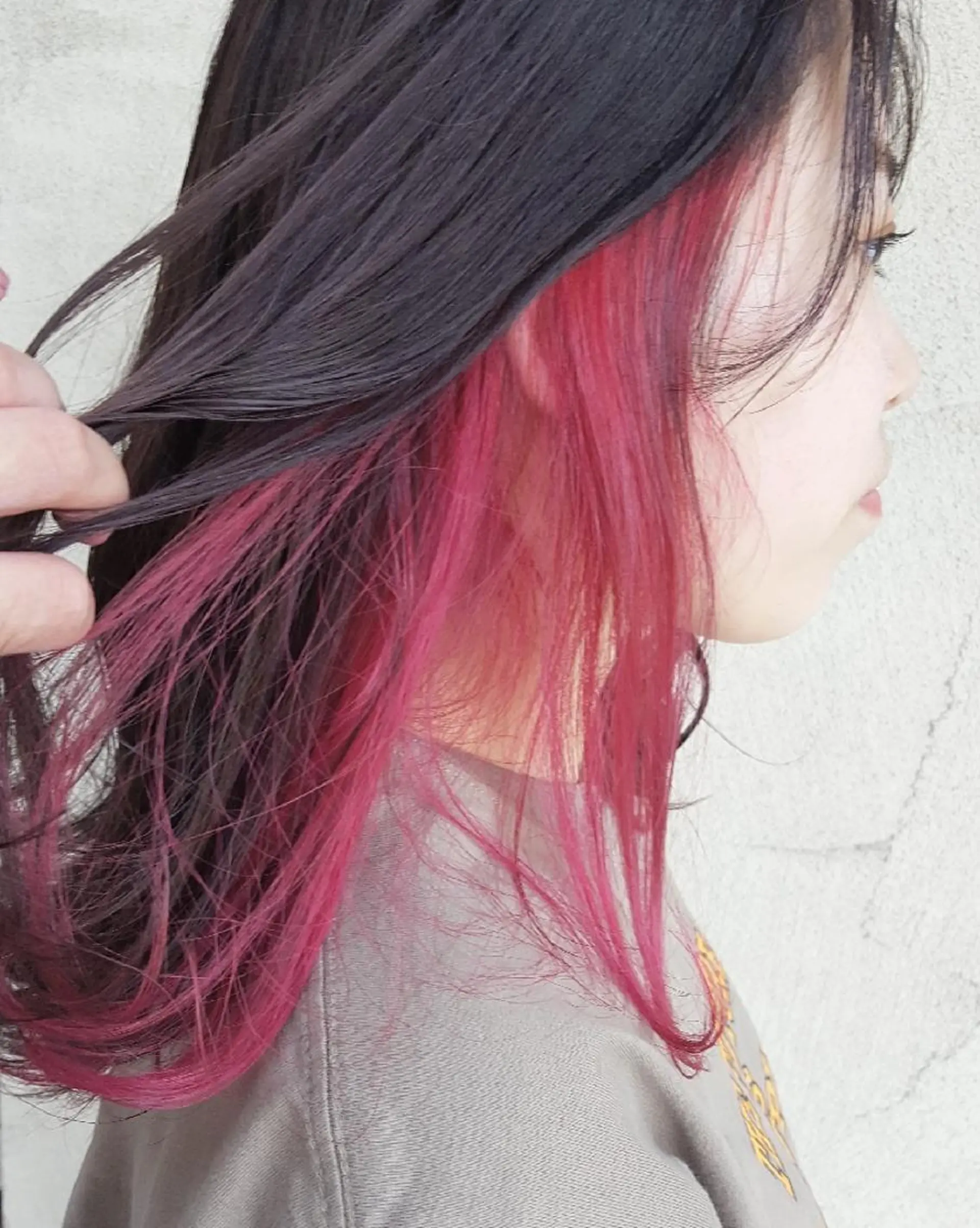 セミロング カラー しらはま ようこのヘアスタイル