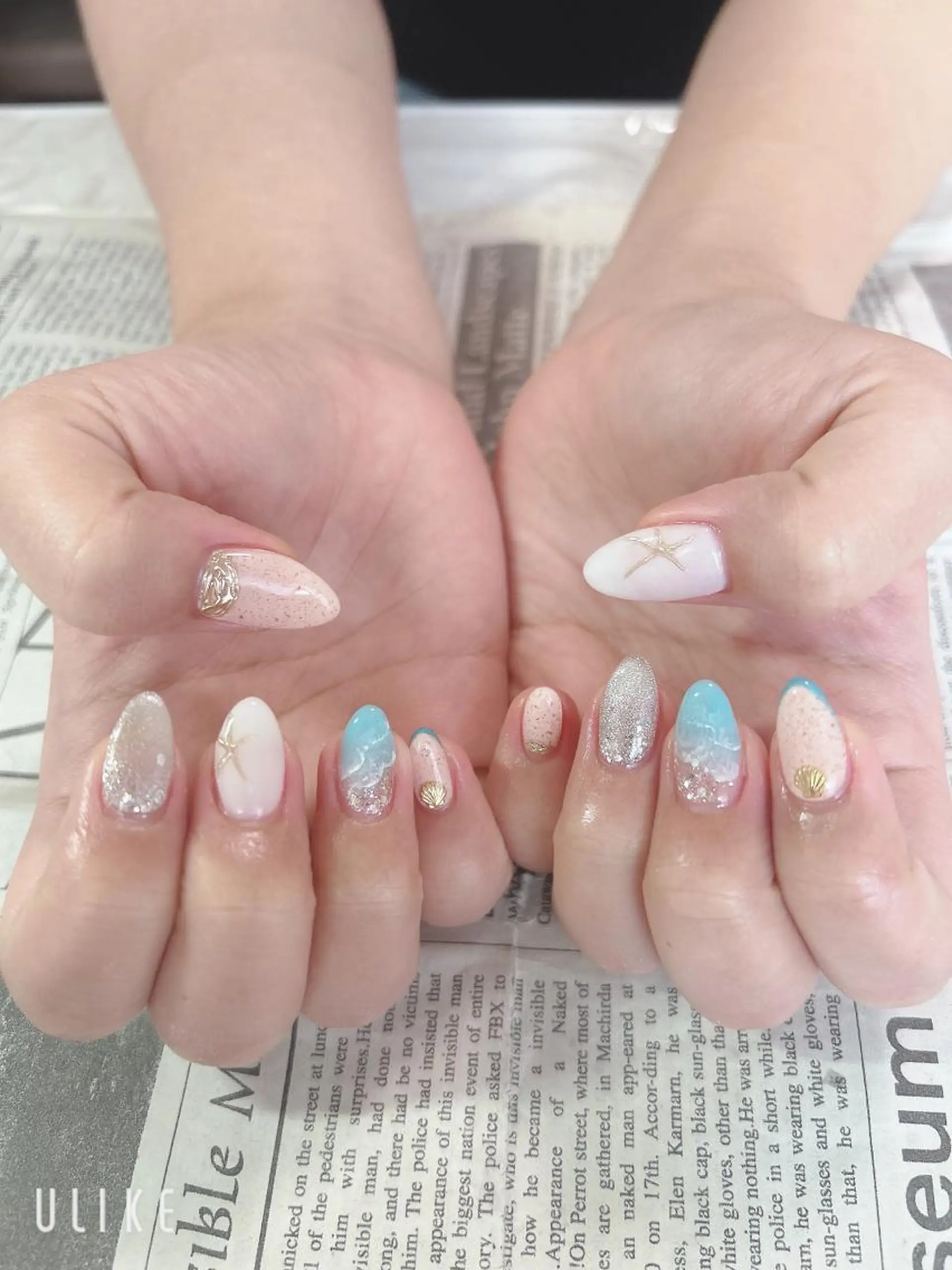 ネイル ミラーネイル ハンドネイル ハンドケア 森山 舞のネイルデザイン