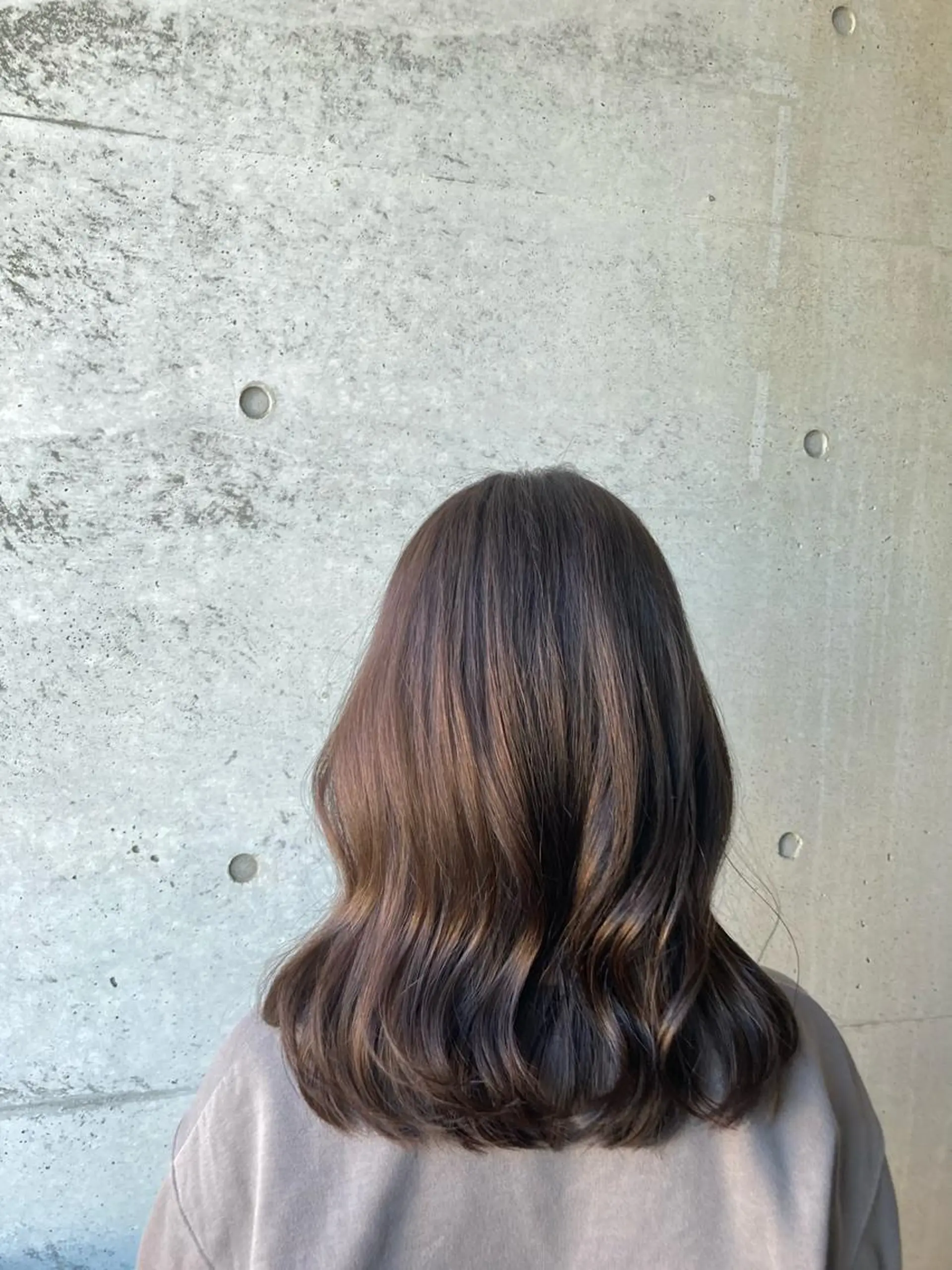 ミディアム カット ヘアカラー トリートメント はまべ です☆のヘアスタイル