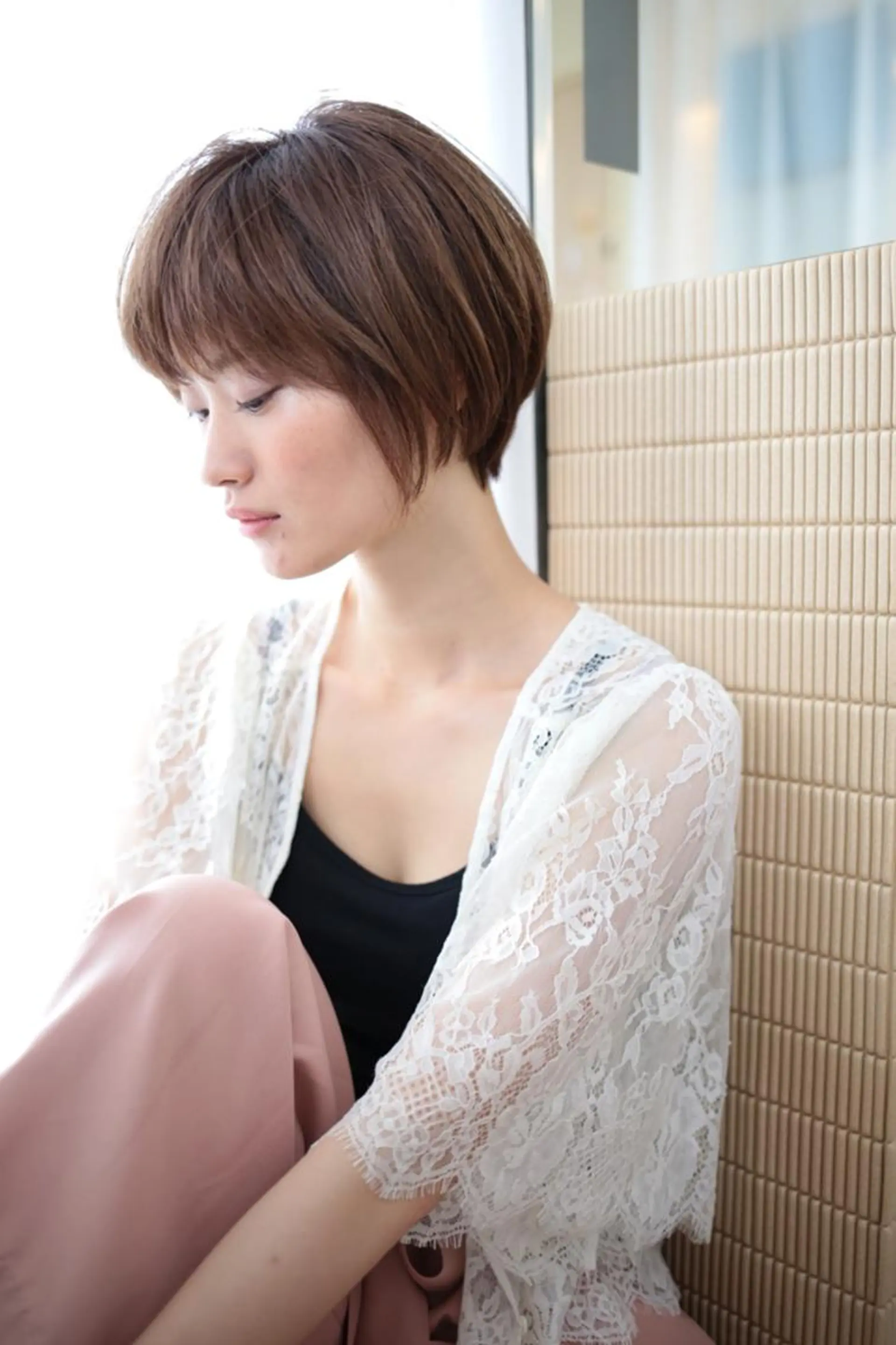 ミディアム 宮内 真乃のヘアスタイル