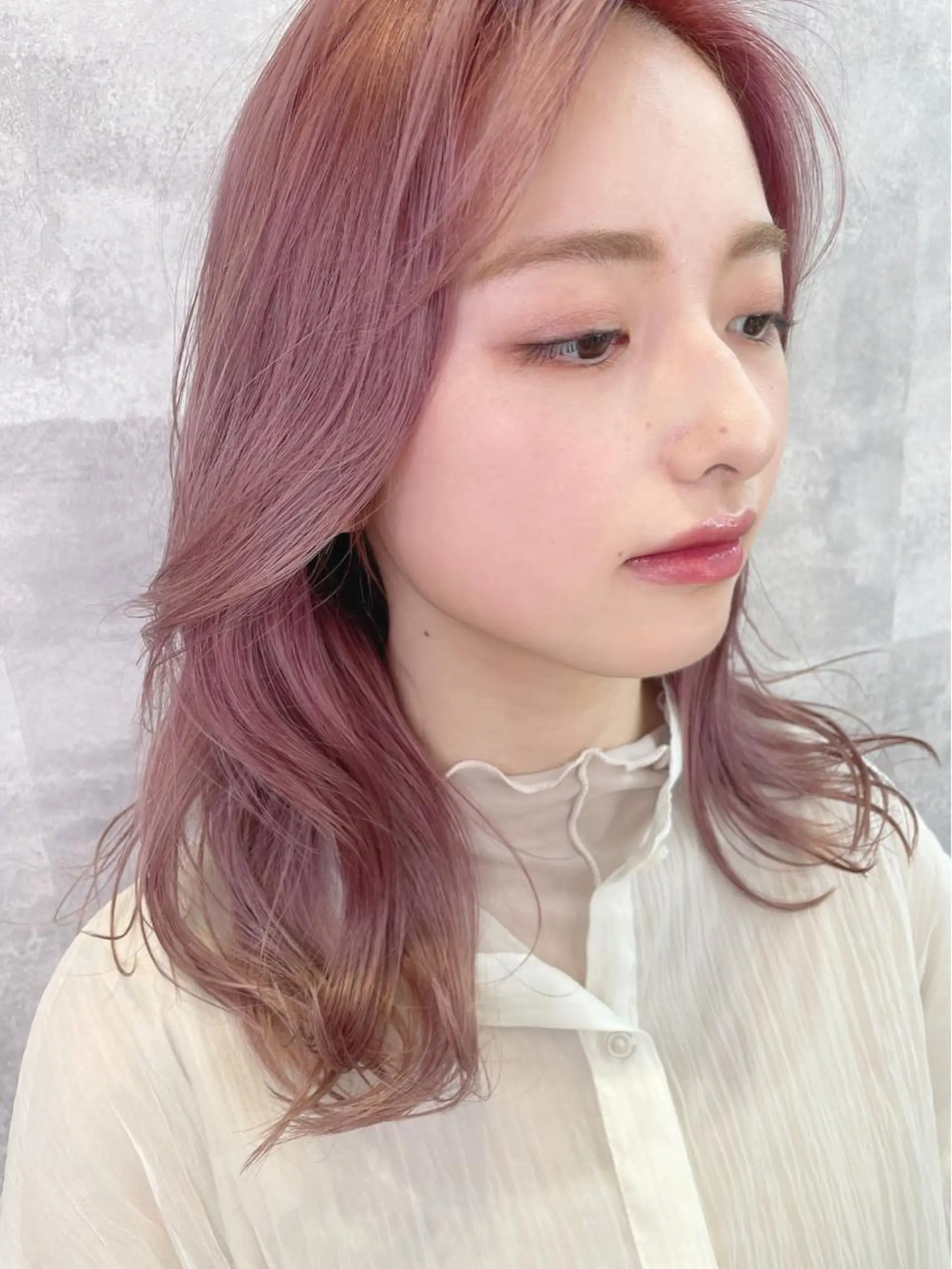 ミディアム チダアキフミ Ash大森のヘアスタイル