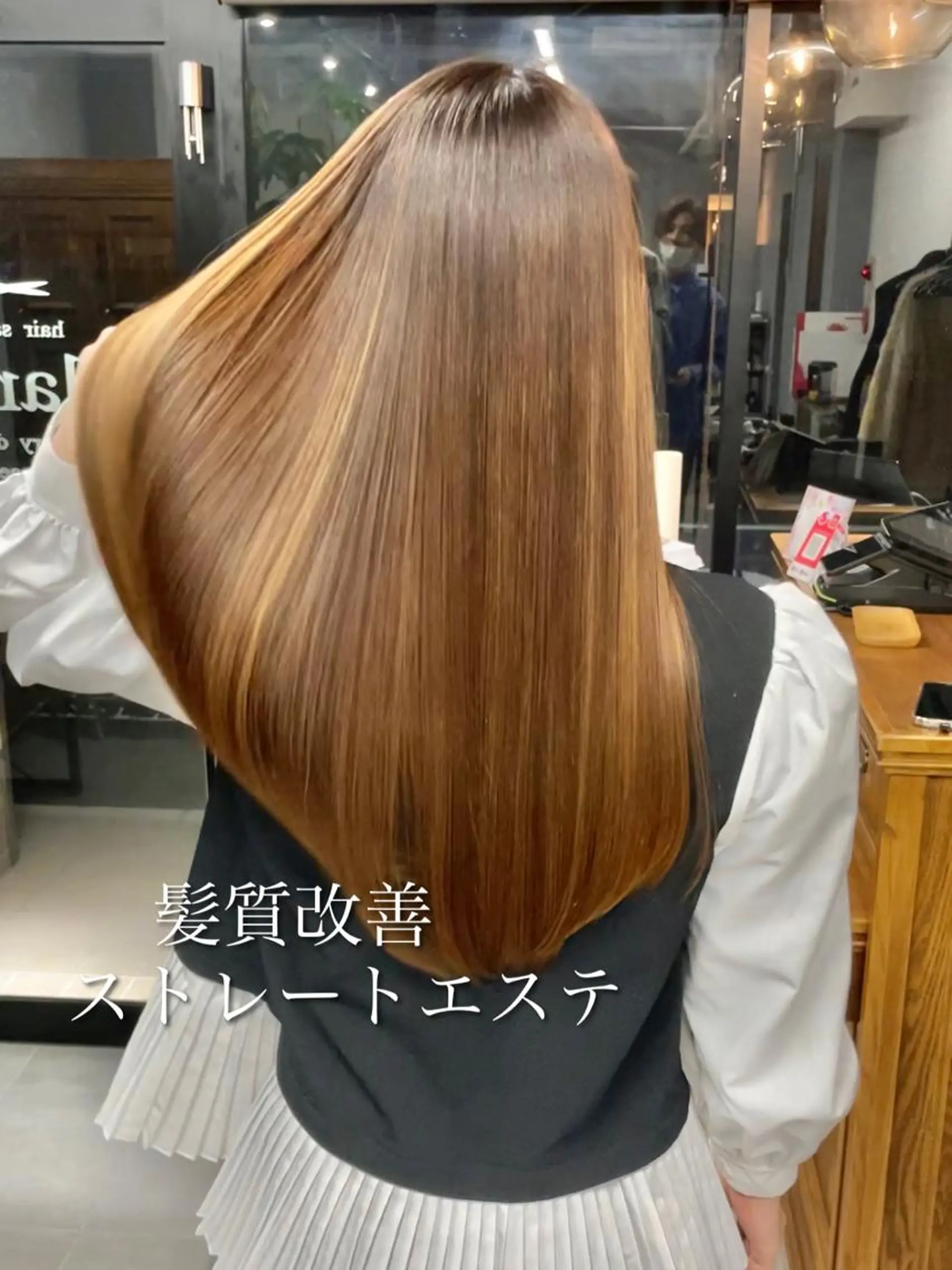 ロング 髪質改善 縮毛矯正 カット 髪質改善/美髪ケア ✨岡野右京のヘアスタイル