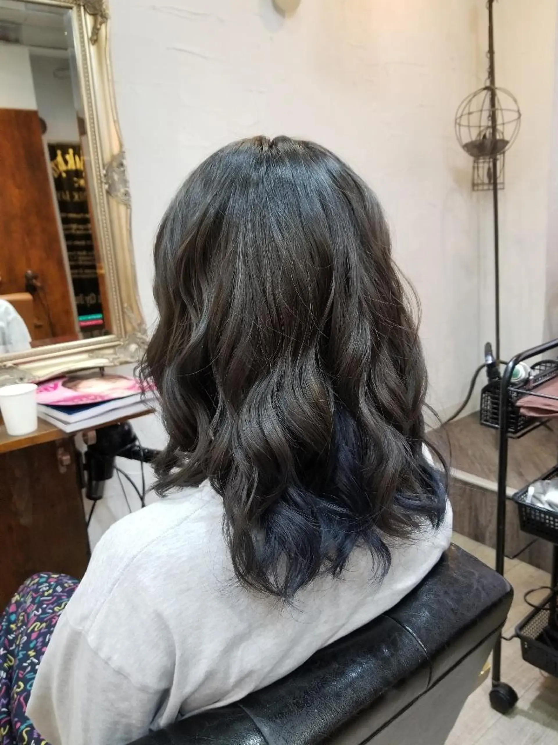 ミディアム カラー ヘアカラー bathair 持田侑祐のヘアスタイル