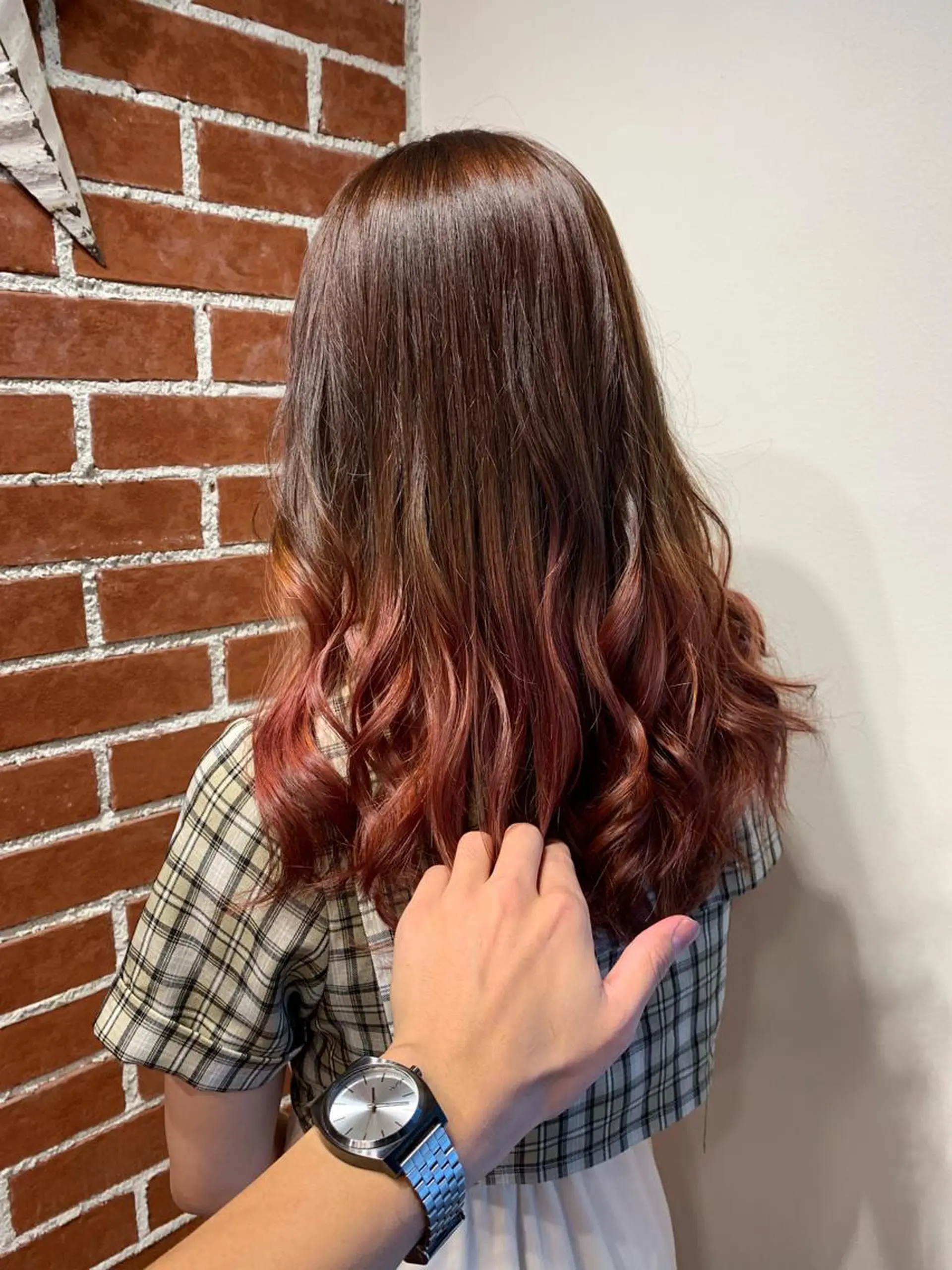 セミロング カラー 岡崎勇人/レイヤー/ 韓国/ケラチンTRのヘアスタイル