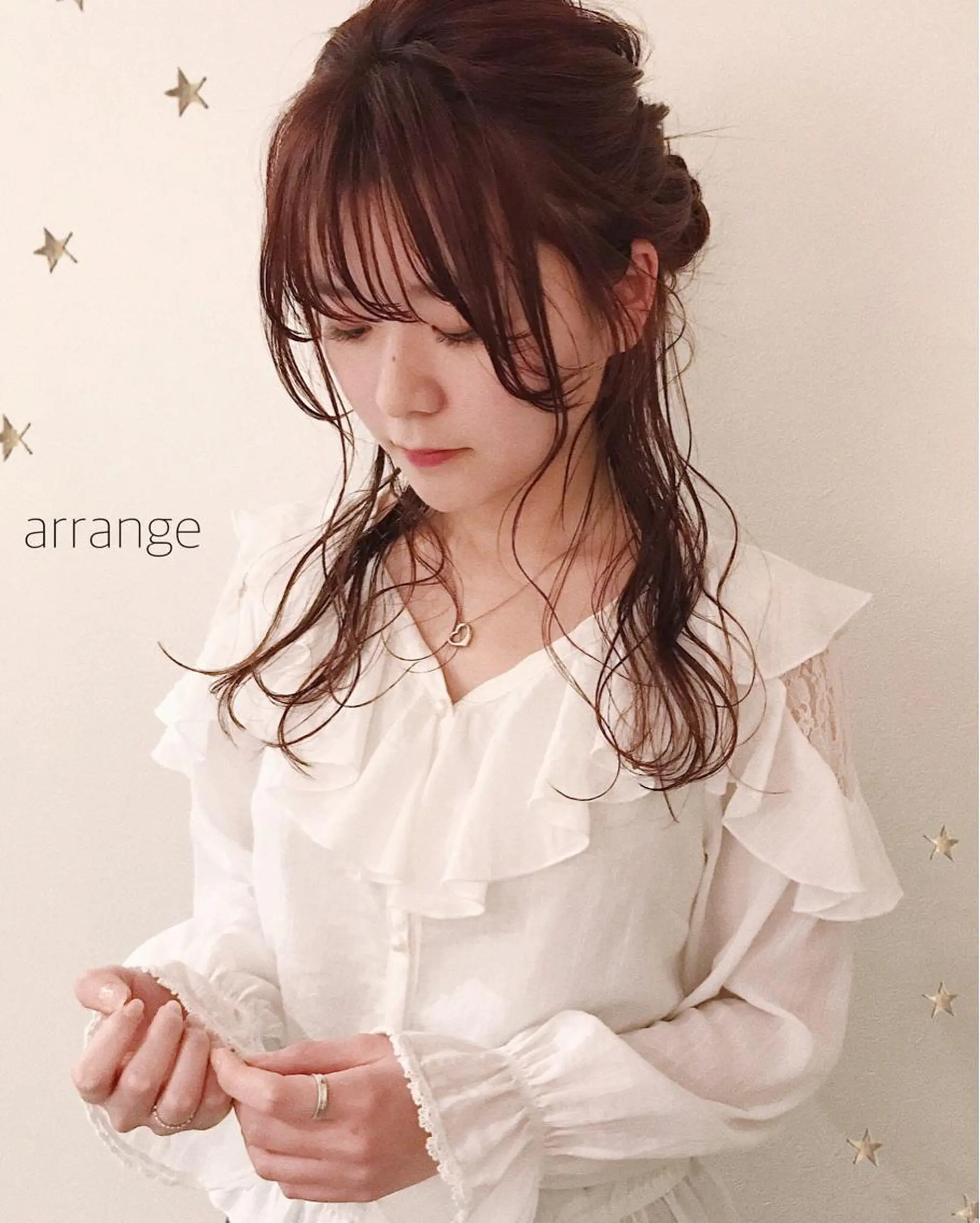 ロング ヘアアレンジ ヘアセット 市川 千夏のヘアスタイル