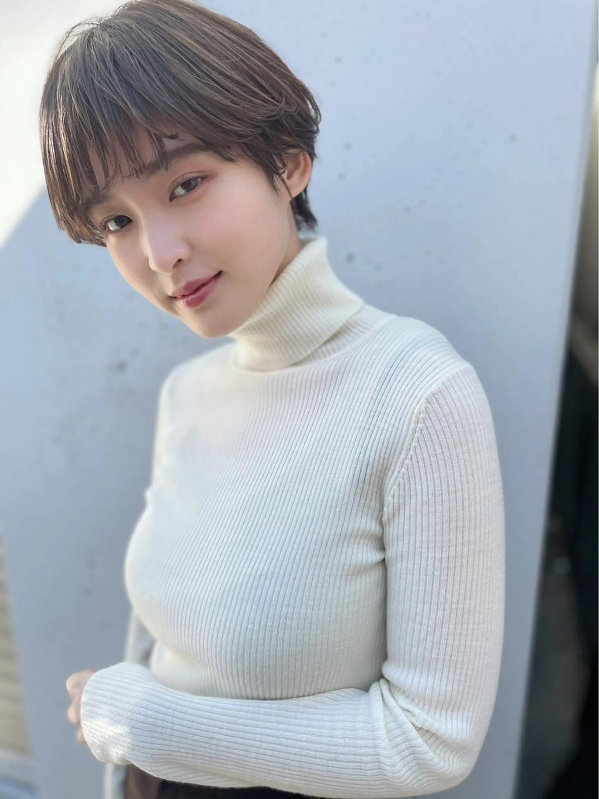 ショート カラー ヘアアレンジ アッシュ アッシュブラウン ブラウンカラー ヘアカラー トリートメント ヘアセット 金子 廉のヘアスタイル