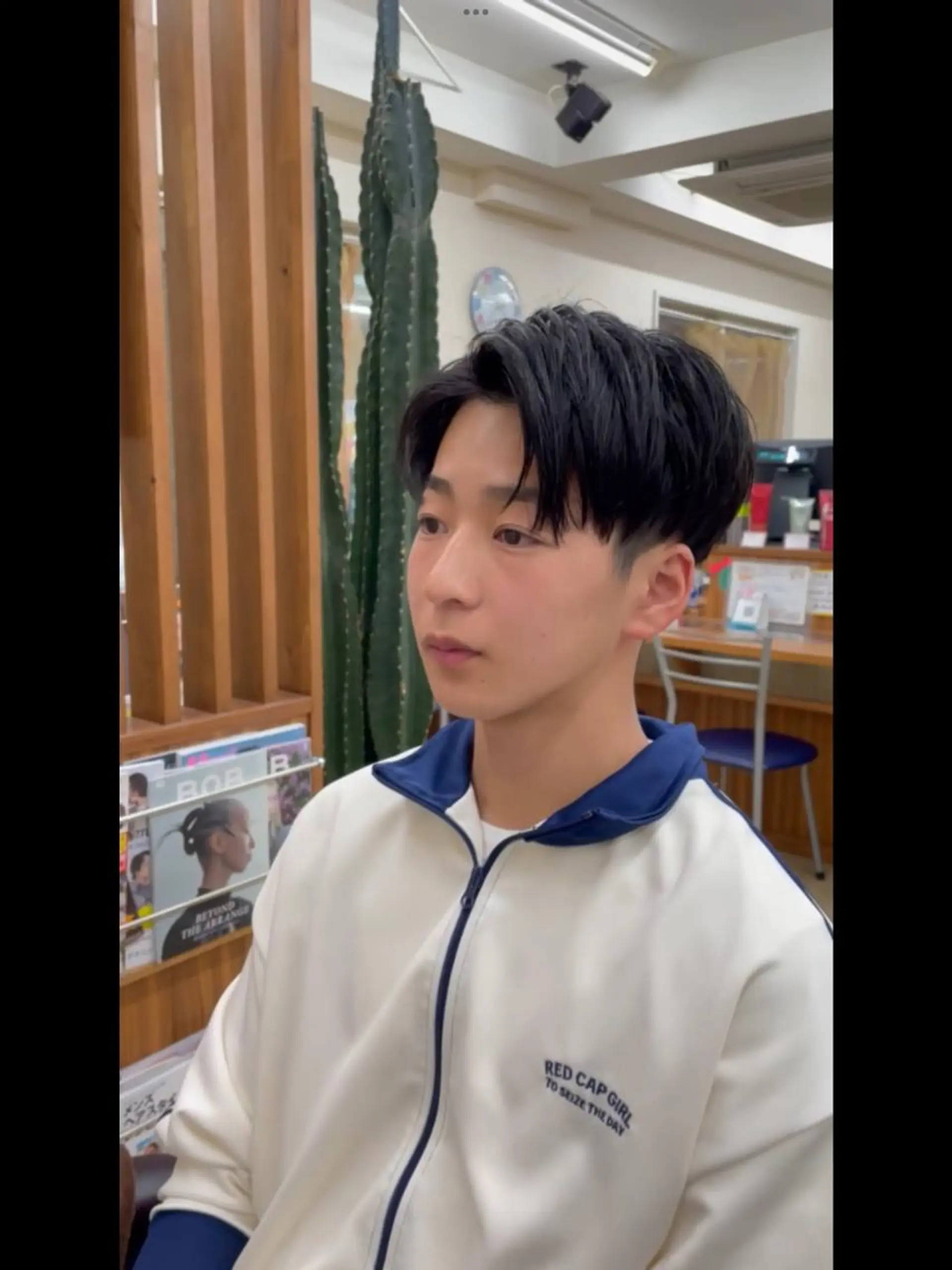 ミディアム メンズ メンズパーマ 赤司 泰樹のヘアスタイル