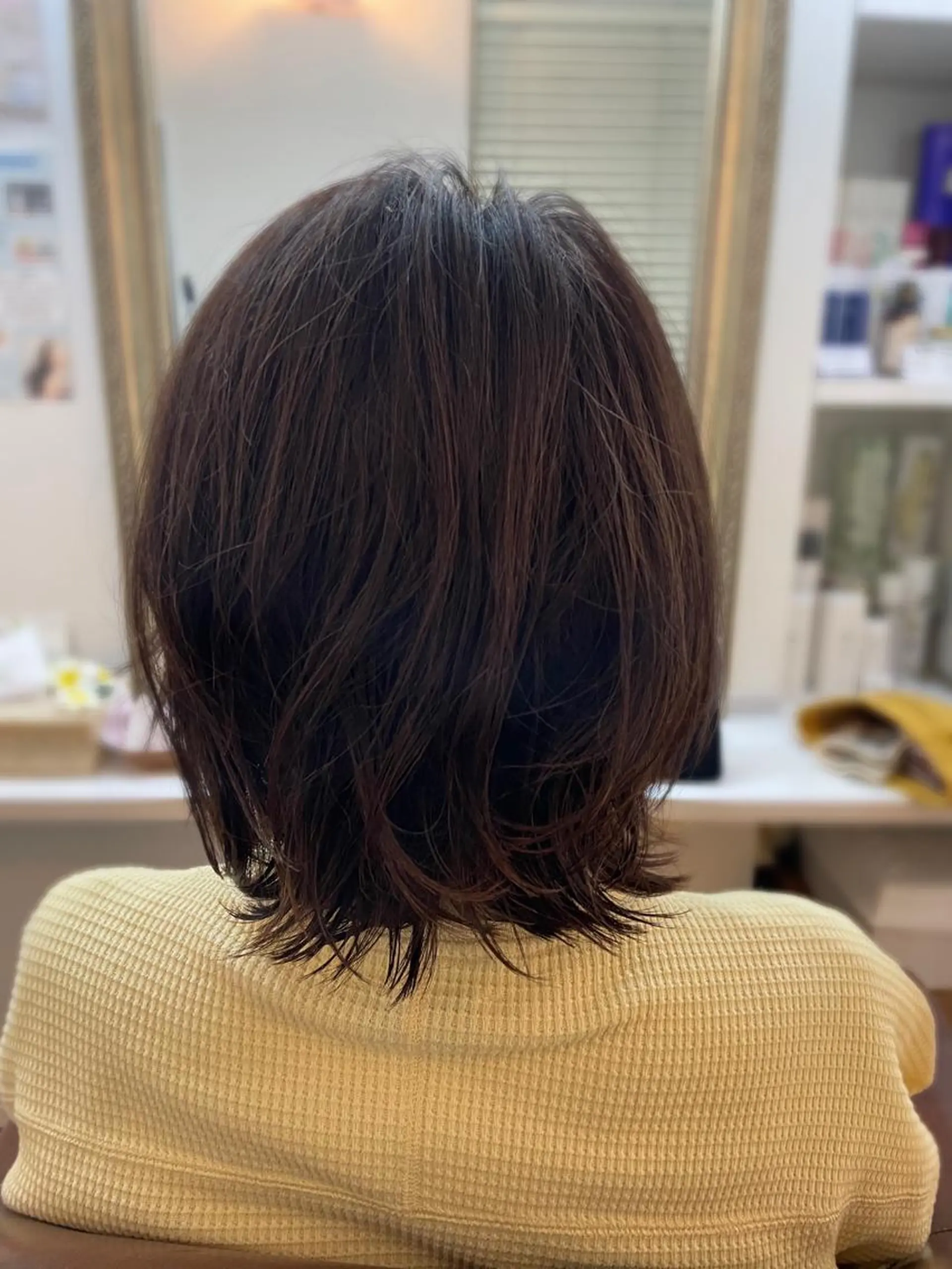 ミディアム ミディアムパーマ くせ毛 🌈elua yukaのヘアスタイル