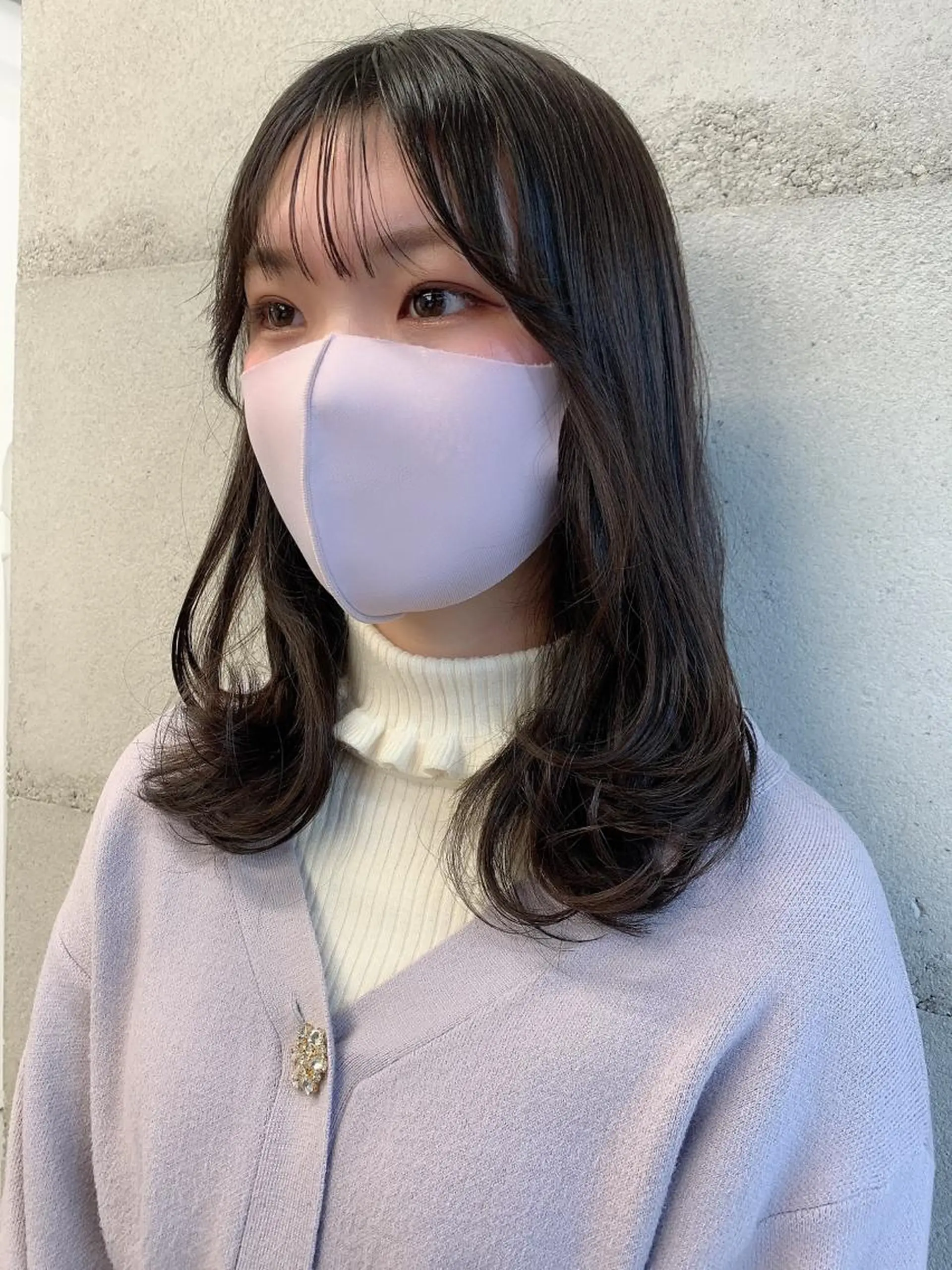 カラー カット ヘアカラー トリートメント ヘッドスパ ヘアセット 透明感/オリーブ/ グレージュ/YUKAのヘアスタイル