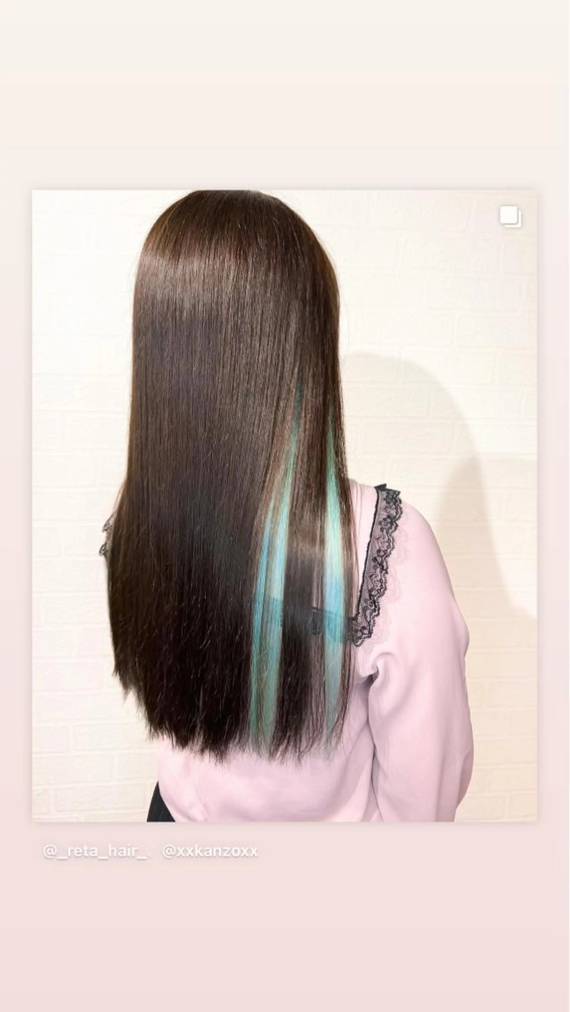 ロング カラー ヘアアレンジ インナーカラー Re:ta KANZOの眉毛・アイブロウイメージ