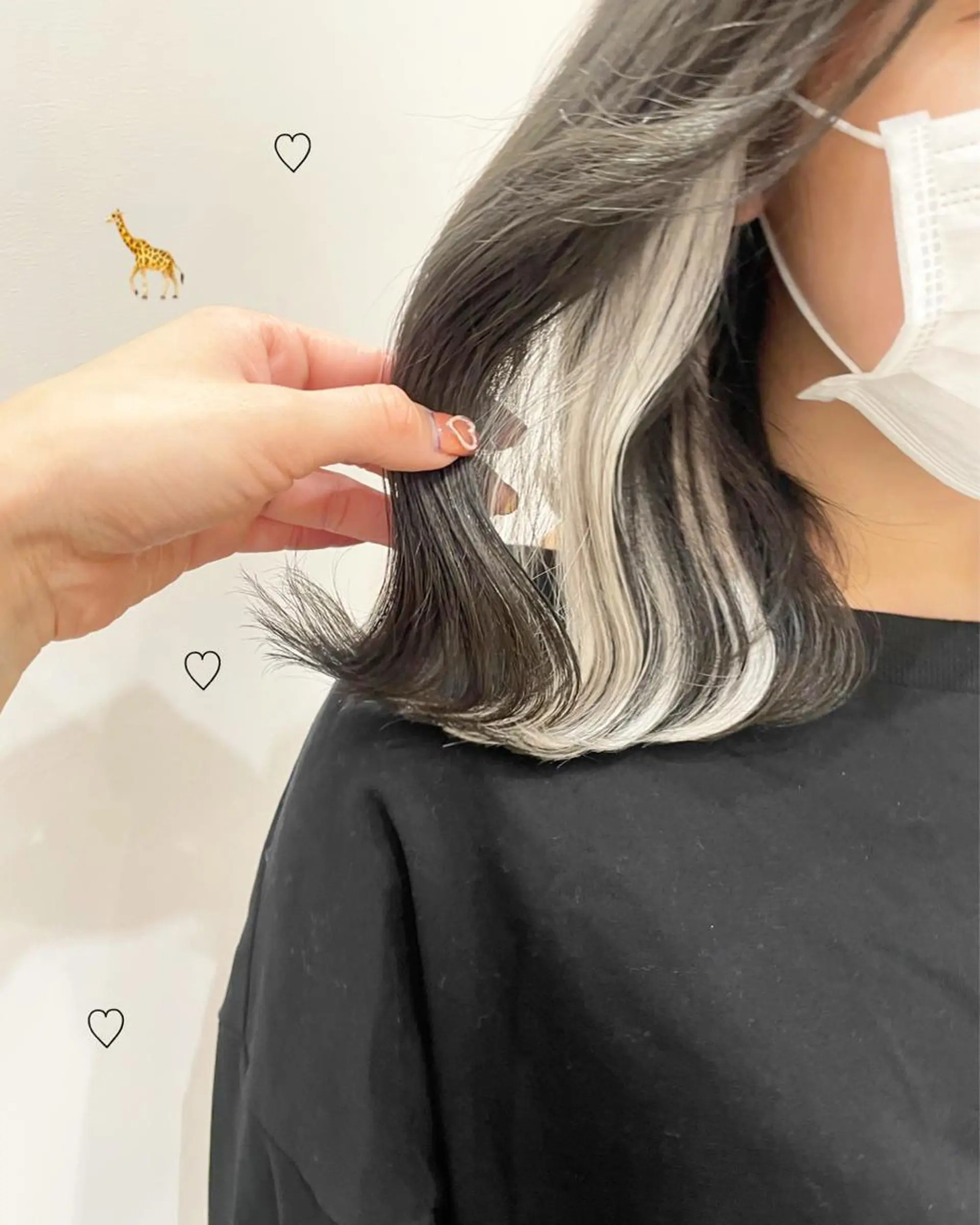 ショート カラー シールエクステ エクステ カット エクステ 新宿駅近♡個室 ♡関口三都季🌜のヘアスタイル