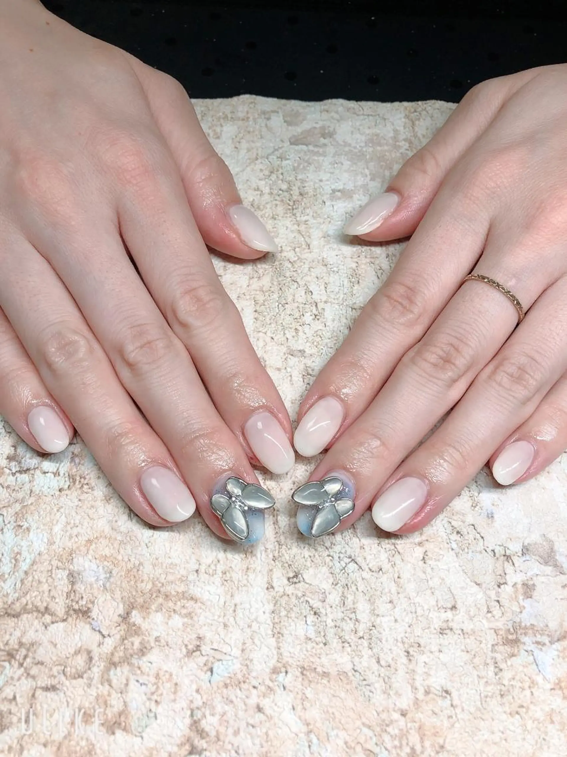 ネイル アートネイル フレンチネイル ジェルネイル グラデーション 韓国ネイル Nail room Bimano所属・Bimano seica♡+°のネイルデザイン