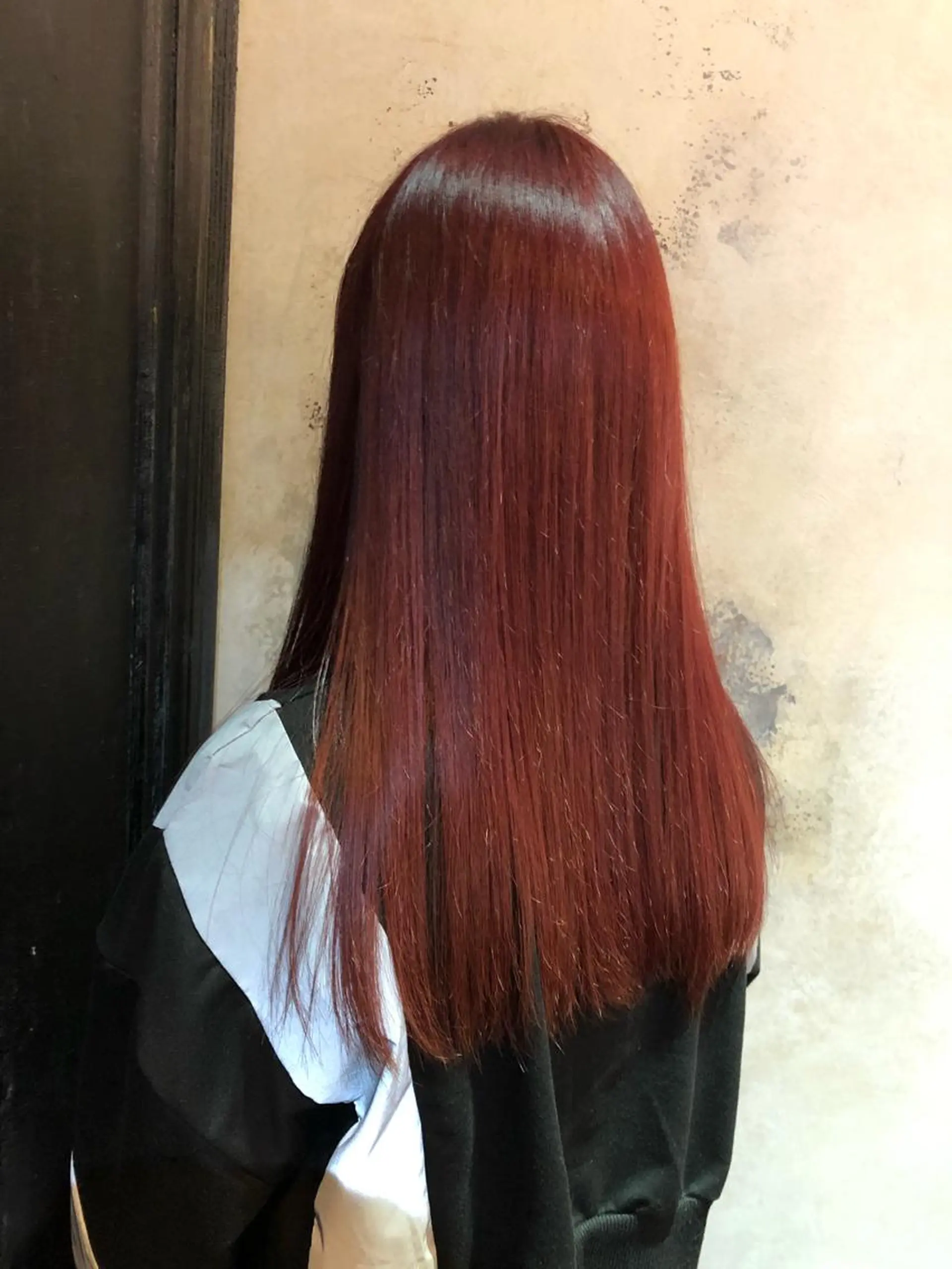 ロング カラー レッドカラー ヘアカラー marie-anne 浜松元目店のヘアスタイル