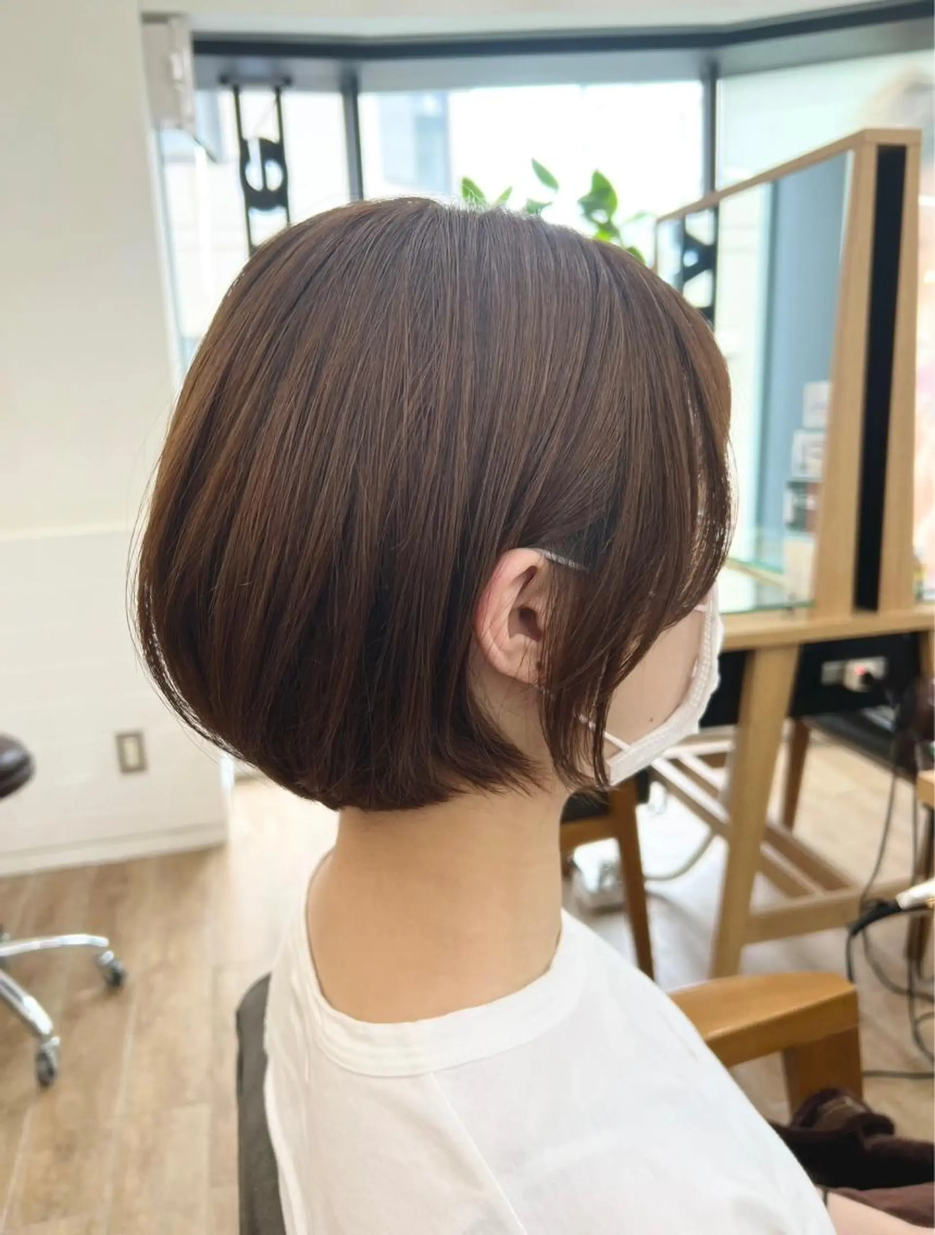 ショート カラー ベージュカラー ボブ パーマ/ハイライト 💙鶴岡　愛💙のヘアスタイル