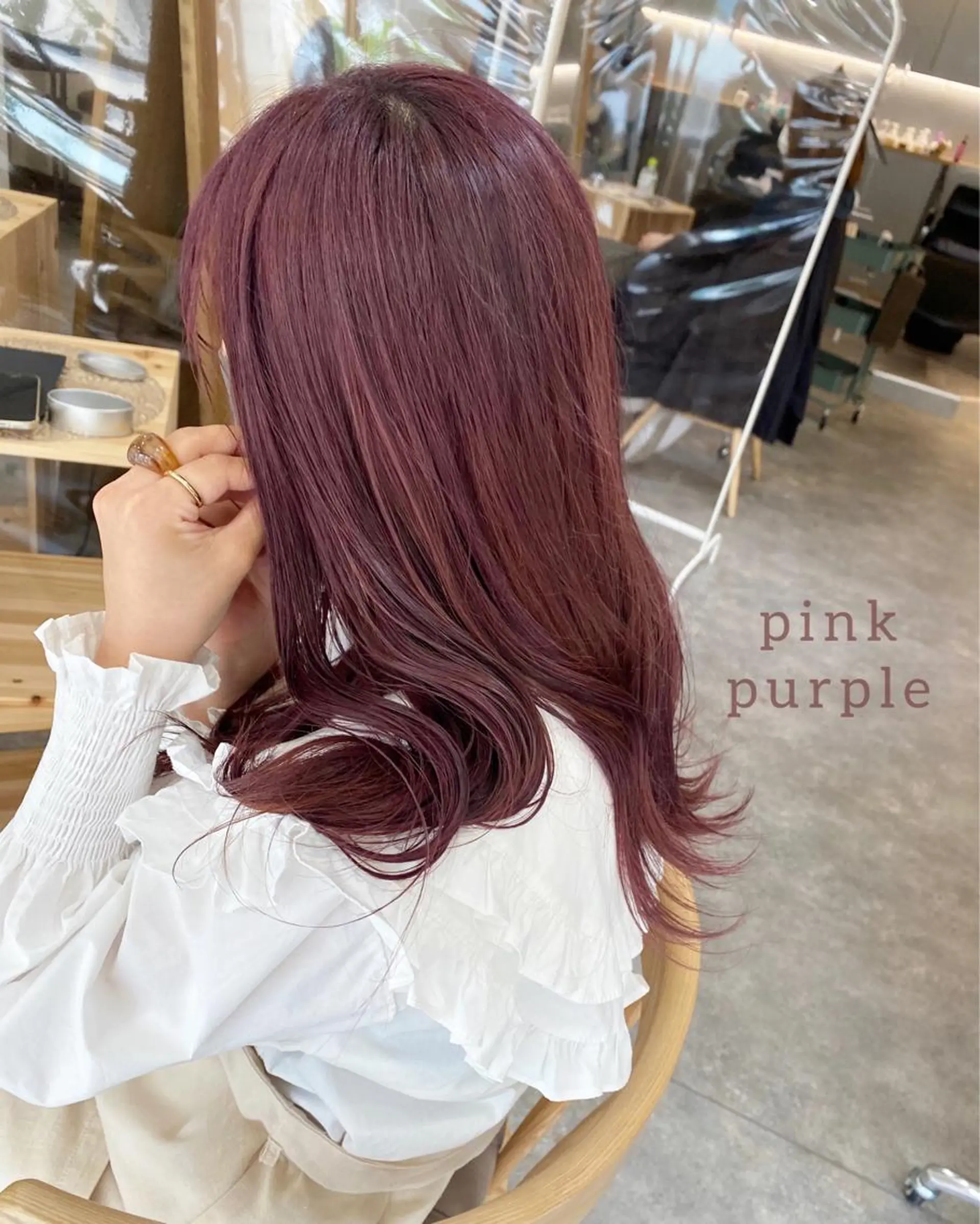 ロング カラー ヘアアレンジ ブリーチ ピンクカラー ピンクパープル パープルカラー ボブ /ニュアンス/ satomi🧸💖のヘアスタイル