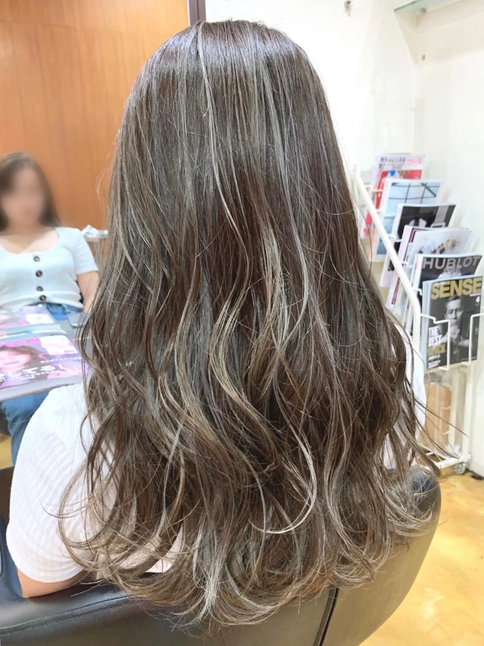 ロング カラー ヘアカラー 韓国レイヤーカット★ 小林大樹のヘアスタイル