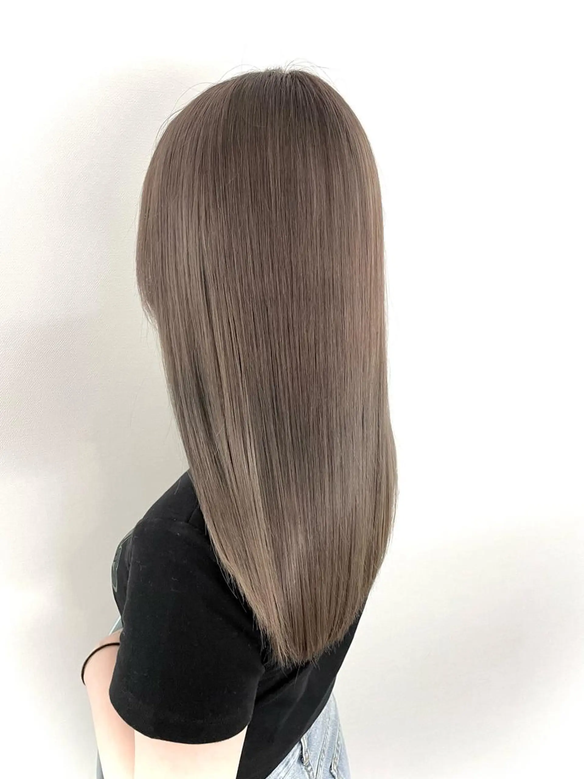 ロング カラー ブリーチ グレージュ カット ヘアカラー トリートメント studio the soel /TAKAのヘアスタイル