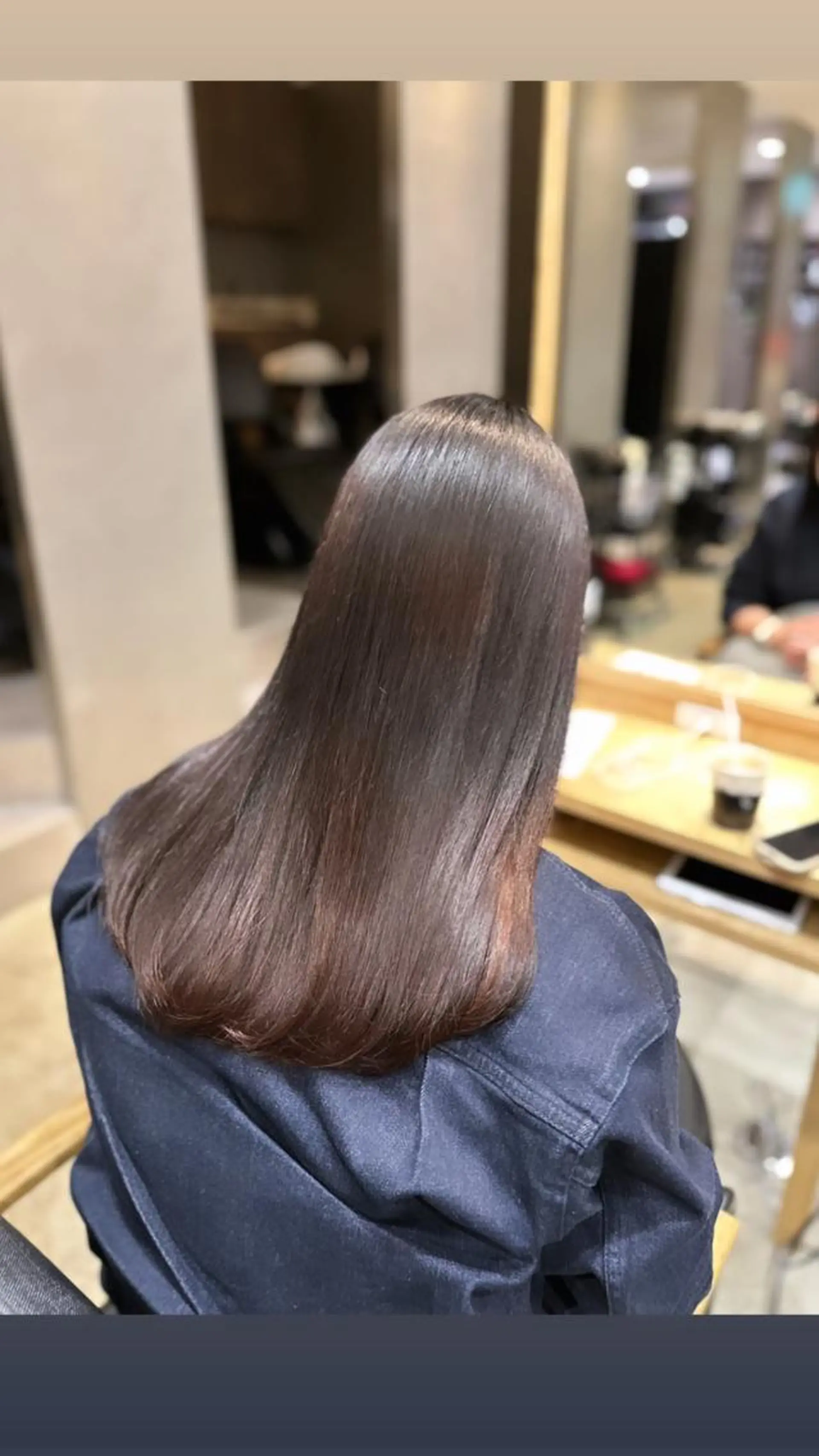 ロング 縮毛矯正 DAICHI inity心斎橋のヘアスタイル