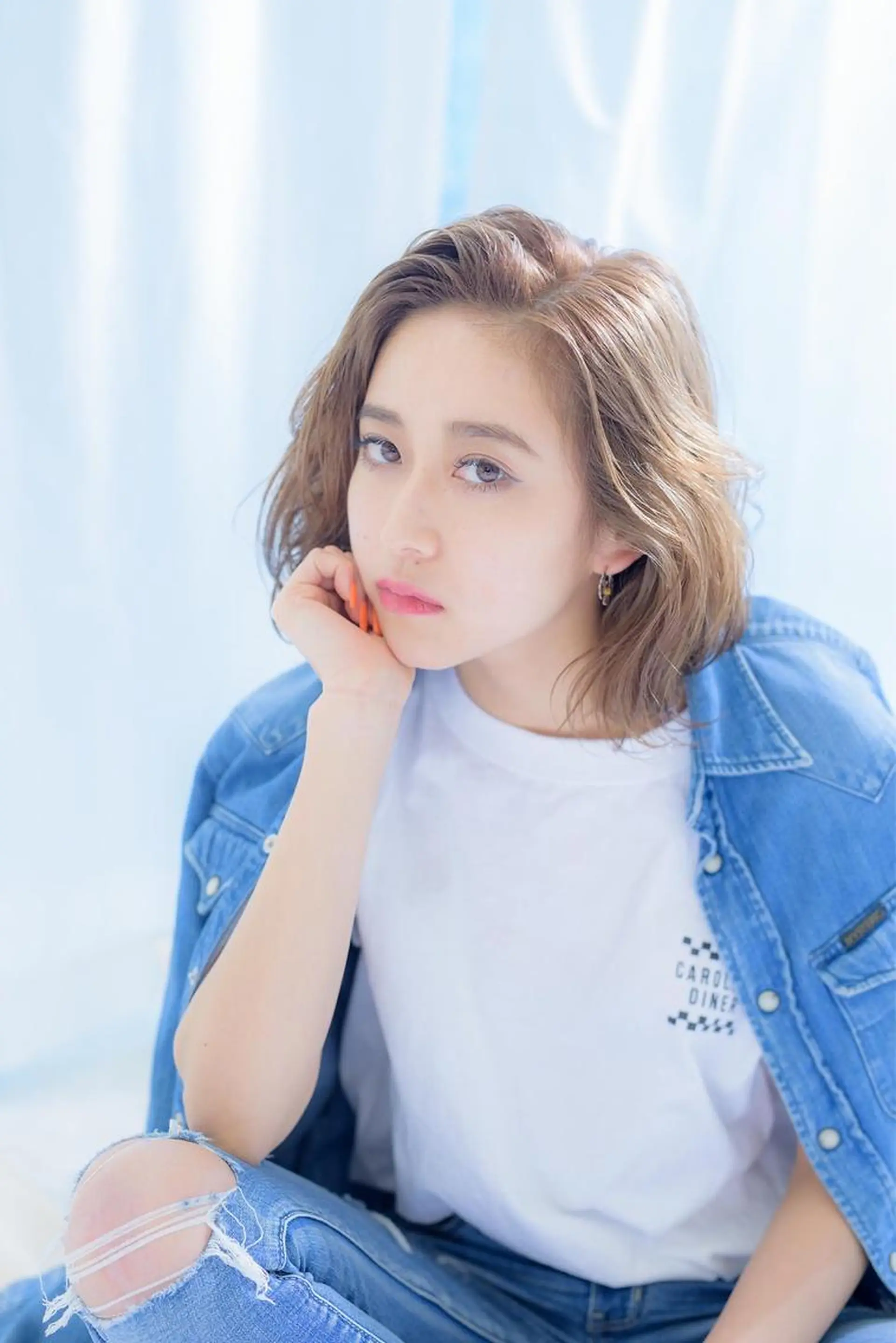 ミディアム カラー パーマ ヘアアレンジ ベージュカラー 透明感カラー ボブ 外国人風カラー レイヤーカット ヘアカラー トリートメント ヘアセット ✨ハイクオリティ✨ 山本香也のヘアスタイル