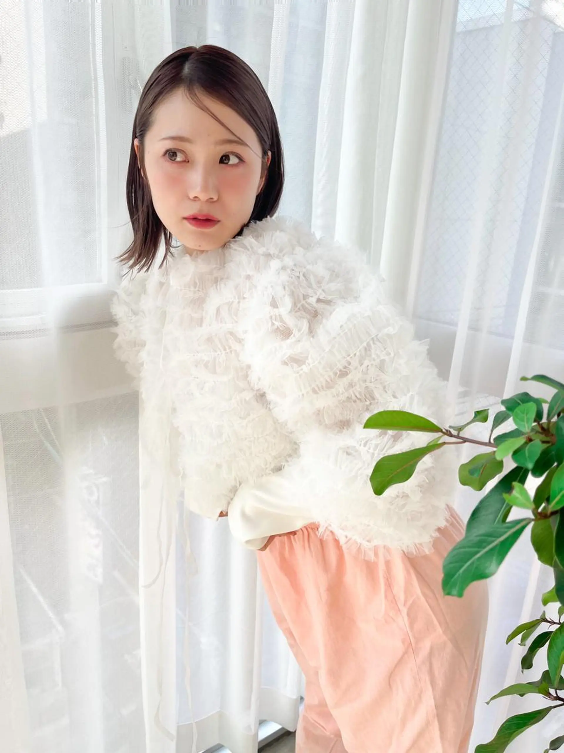 ミディアム カラー パーマ ヘアアレンジ メンズ ベージュカラー ピンクカラー ピンクベージュ カット ヘアカラー トリートメント ハイトーン/顔まわり Nina💒のヘアスタイル