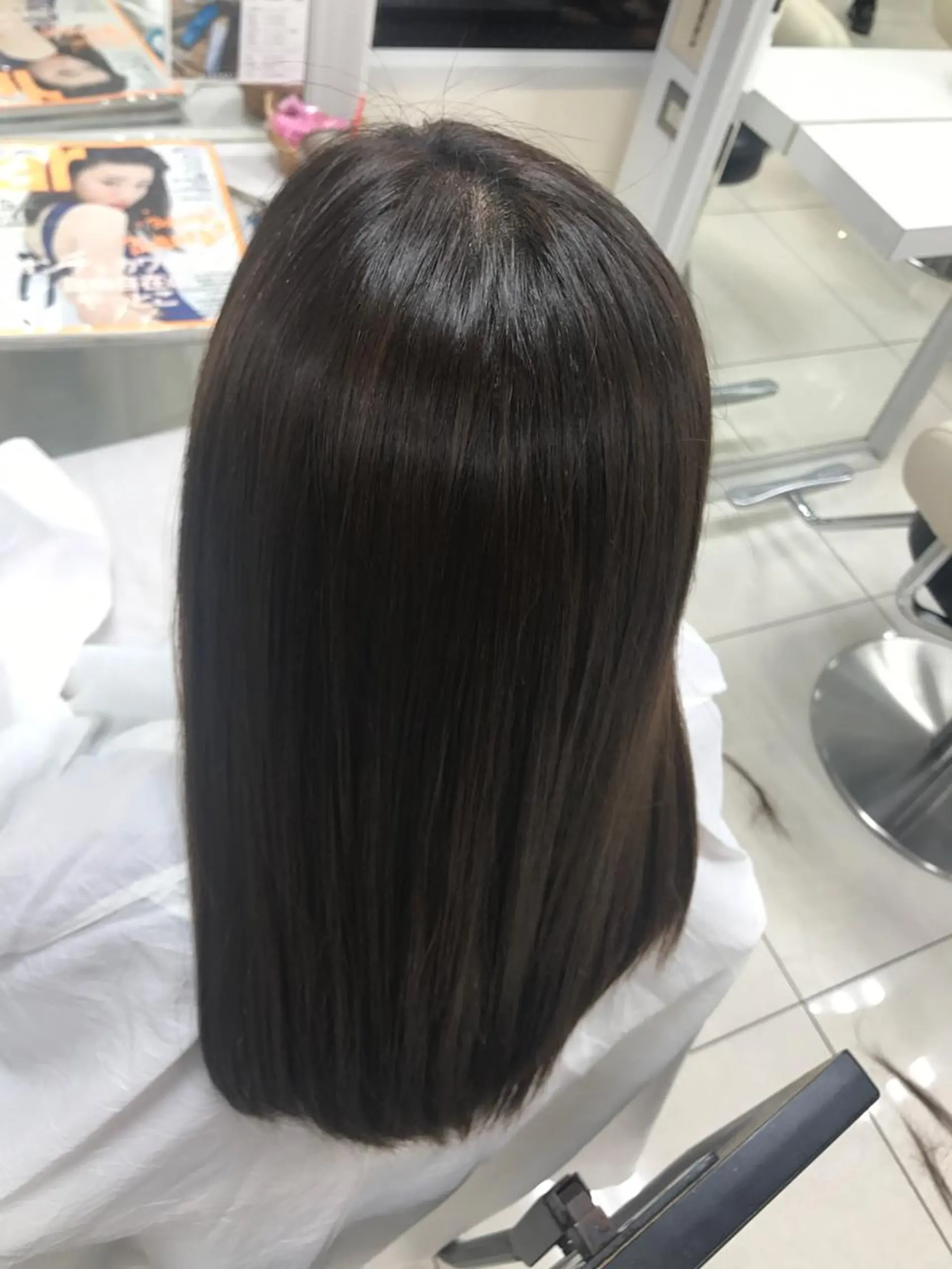 ロング パーマ 縮毛矯正 ストレートパーマ 【暖色カラー特化】 中山由梨のヘアスタイル