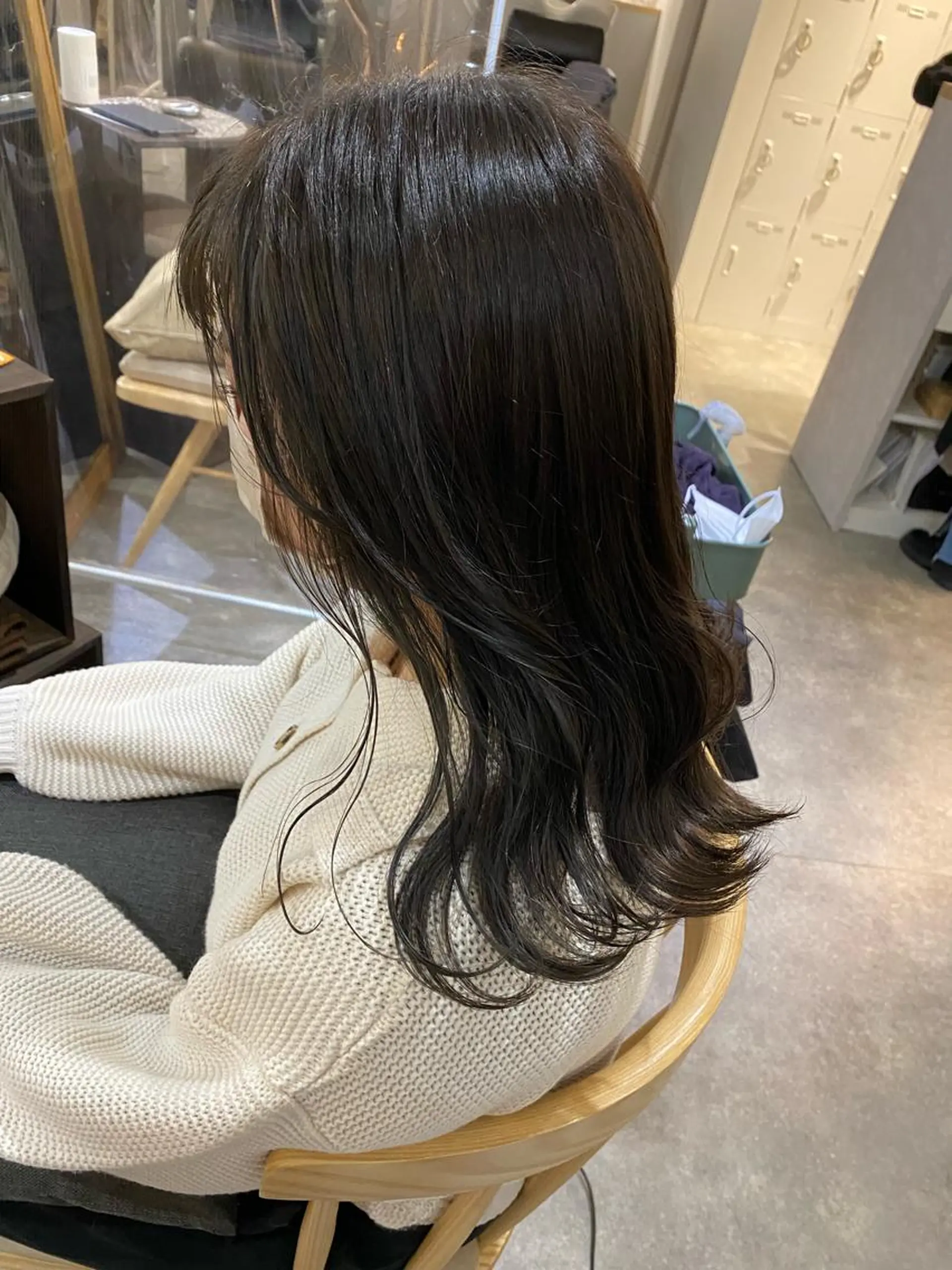 ミディアム カラー ヘアアレンジ 透明感カラー ヘアカラー ボブ /ニュアンス/ satomi🧸💖のヘアスタイル