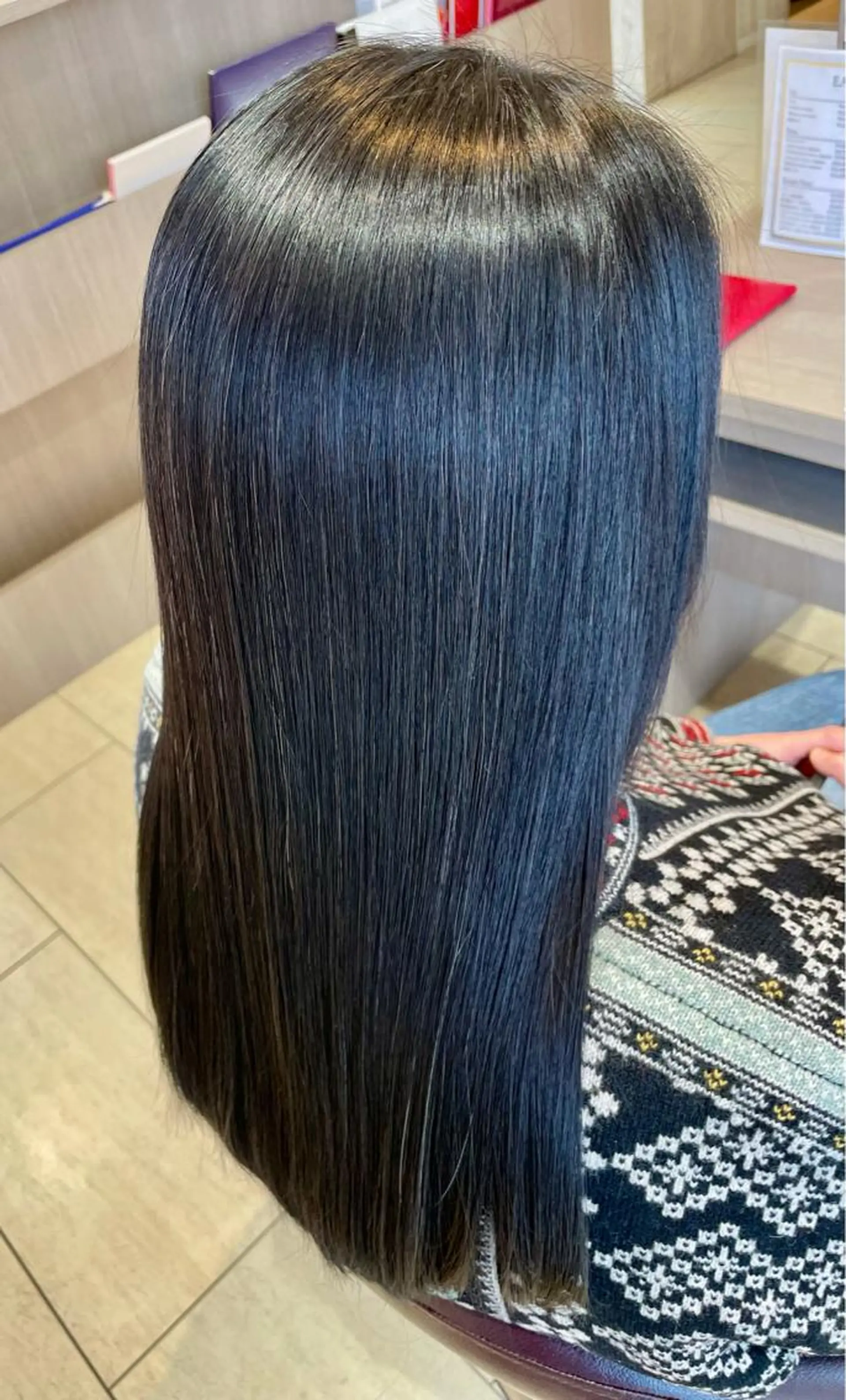 セミロング 美容師 ムカイユタカのヘアスタイル