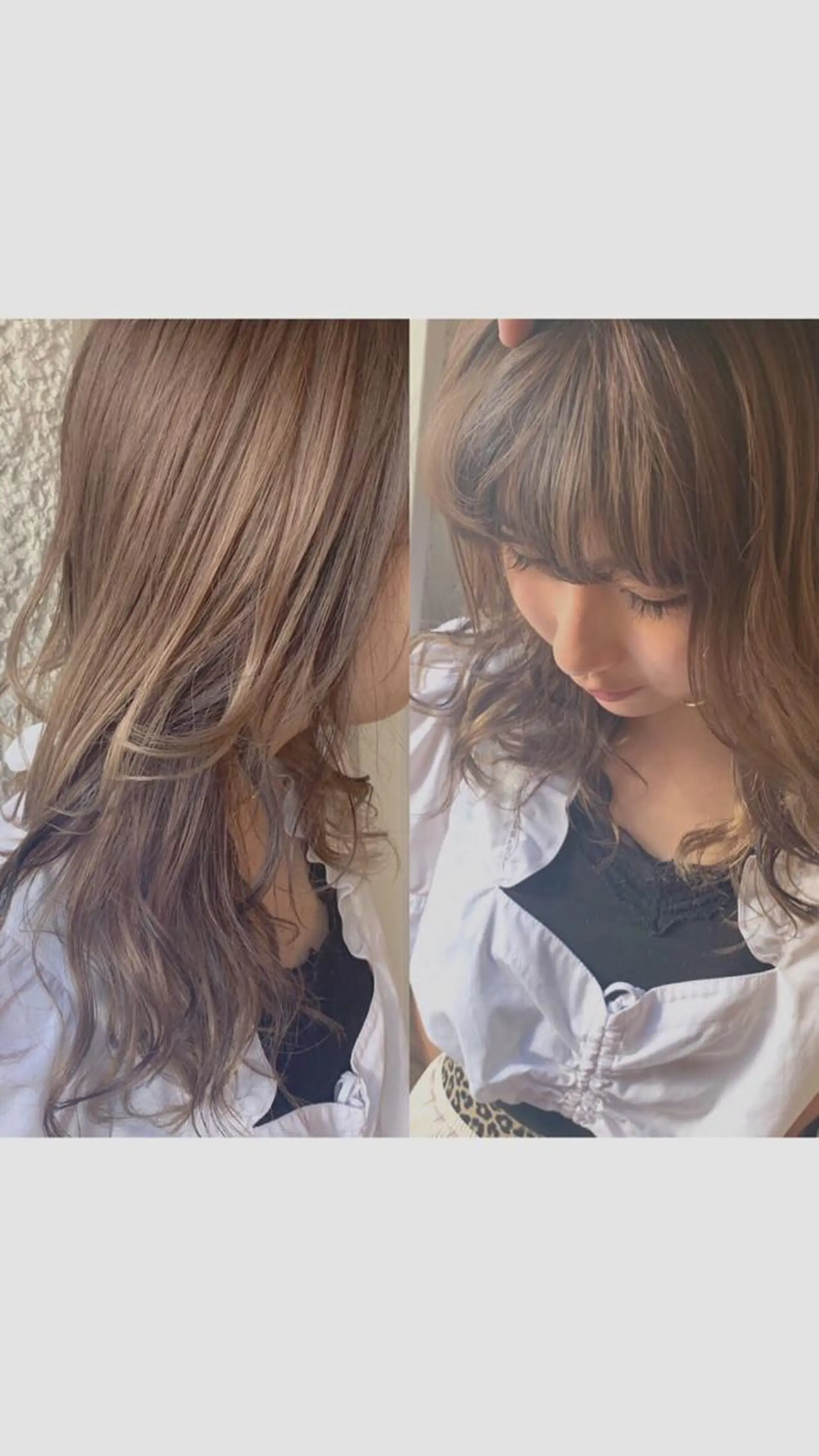 ロング カラー ヘアアレンジ 🤎艶髪×透明感🤎 【𝙔𝙐𝙕𝙐】のヘアスタイル